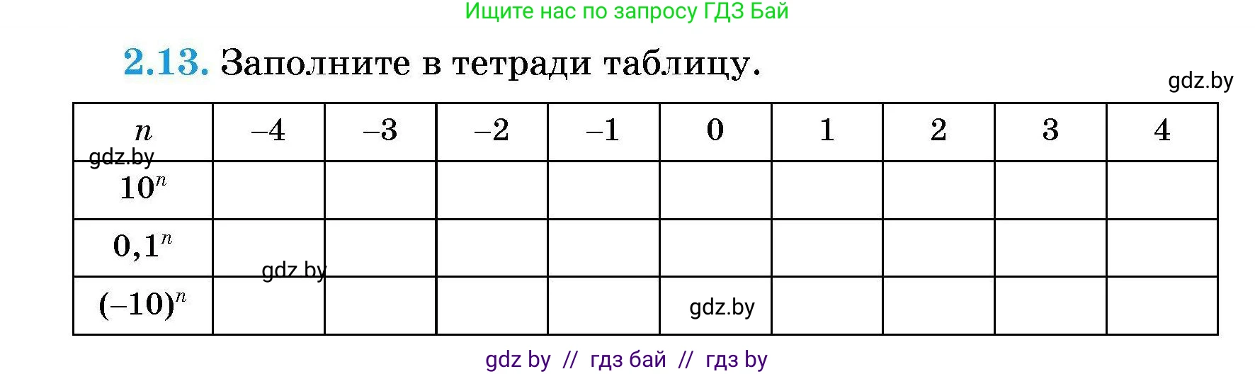 Алгебра, 7-9 класс Сборник задач, авторы: Арефьева Ирина Глебовна, Пирютко Ольга Николаевна, издательство Народная асвета, Минск, 2020, страница 18, номер 2.13, Условие
