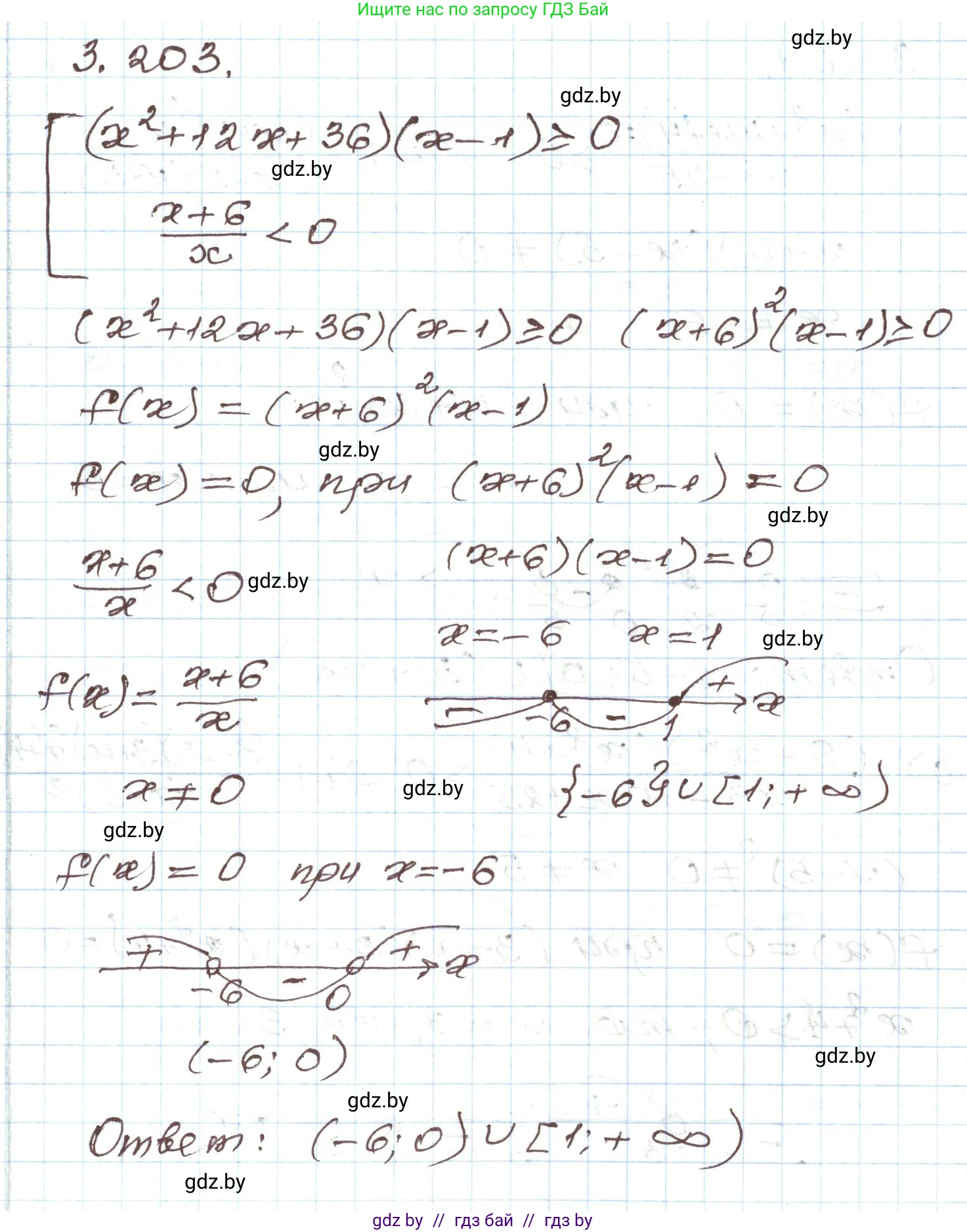 Алгебра, 9 класс Учебник, авторы: Арефьева Ирина Глебовна, Пирютко Ольга Николаевна, издательство Народная асвета, Минск, 2019, голубого цвета, страница 198, номер 3.203, Решение
