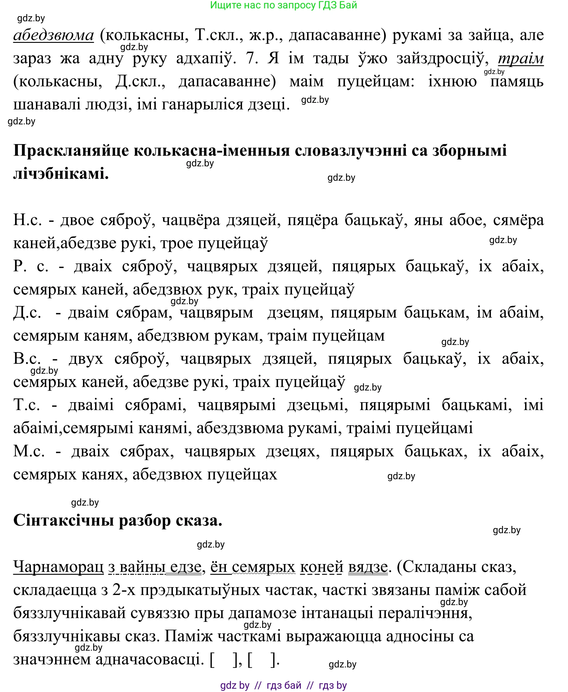 Белорусский язык (Беларуская мова), 10 класс Учебник, авторы: Валочка Ганна Міхайлаўна, Васюковіч Людміла Сяргееўна, Зелянко Вольга Уладзіміраўна, Міхнёнак С С, Якуба Святлана Міхайлаўна, издательство Нацыянальны інстытут адукацыі, Минск, 2020, страница 173, номер 282, Решение 1 (продолжение 2)
