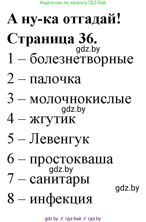 Биология, 6 класс рабочая тетрадь, авторы: Лисов Николай Дмитриевич, Борщевская Елена Валерьевна, издательство Аверсэв, Минск, 2021, жёлтого цвета, страница 36, Решение