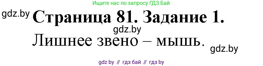 Биология, 6 класс рабочая тетрадь, авторы: Лисов Николай Дмитриевич, Борщевская Елена Валерьевна, издательство Аверсэв, Минск, 2021, жёлтого цвета, страница 81, номер 1, Решение
