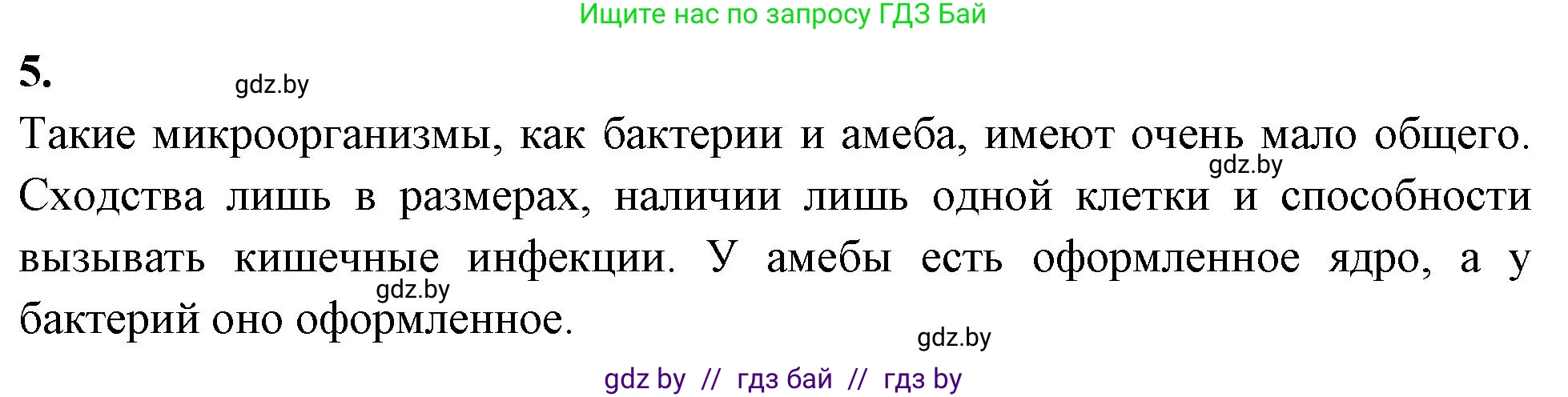 Биология, 7 класс рабочая тетрадь, автор: Лисов Николай Дмитриевич, издательство Аверсэв, Минск, 2022, коричневого цвета, страница 16, номер 5, Решение
