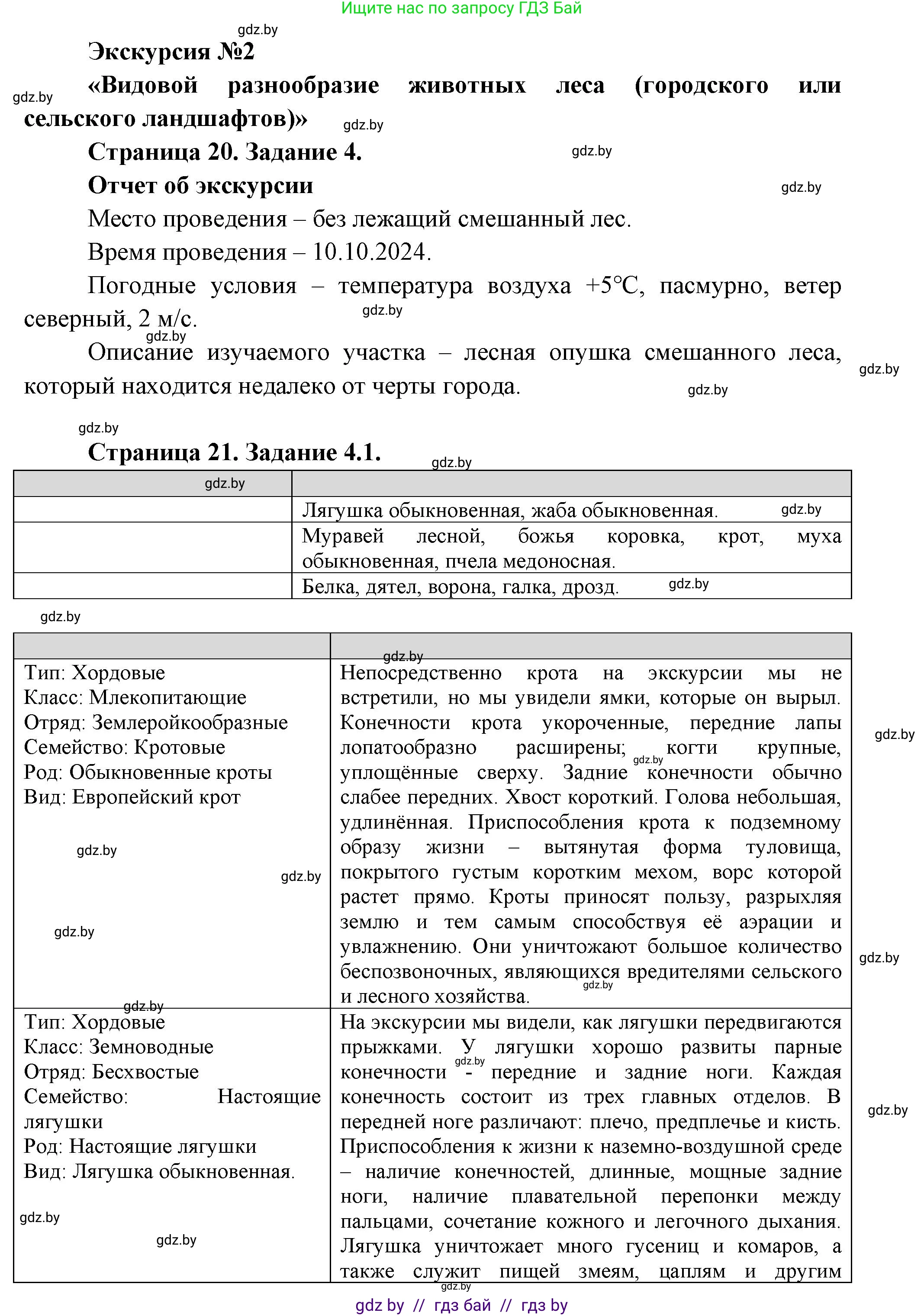 Биология, 8 класс Тетрадь для лабораторных и практических работ, авторы: Бедарик Ирина Геннадьевна, Бедарик Александр Евгеньевич, издательство Аверсэв, Минск, 2024, жёлтого цвета, страница 20, Решение