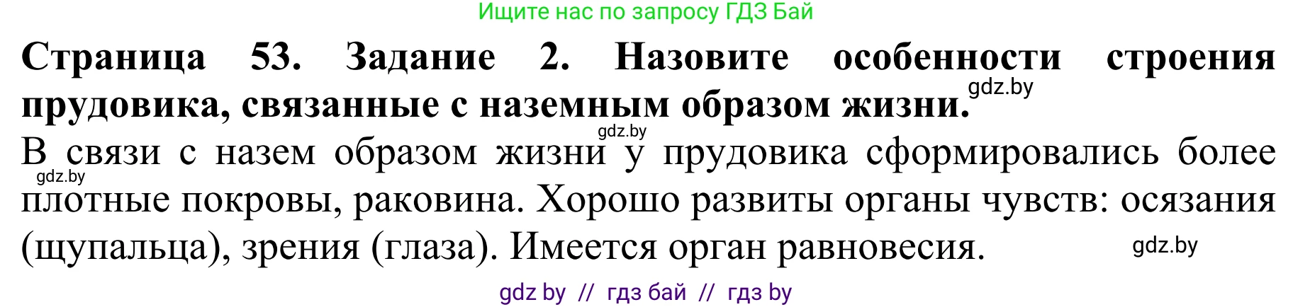Биология, 8 класс Учебник, авторы: Бедарик Ирина Геннадьевна, Бедарик Александр Евгеньевич, Иванов Владимир Николаевич, издательство Адукацыя i выхаванне, Минск, 2023, зелёного цвета, страница 53, номер 2, Решение