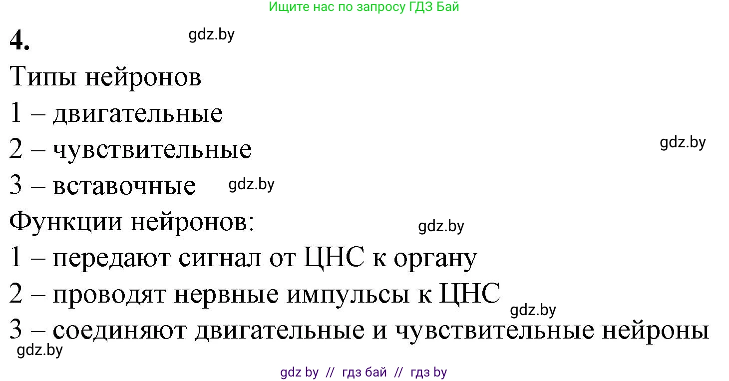 Биология, 9 класс рабочая тетрадь, авторы: Борисов Олег Леонидович, Антипенко Алеся Анатольевна, Мащенко Михаил Васильевич, издательство Аверсэв, Минск, 2019, салатового цвета, страница 15, номер 4, Решение
