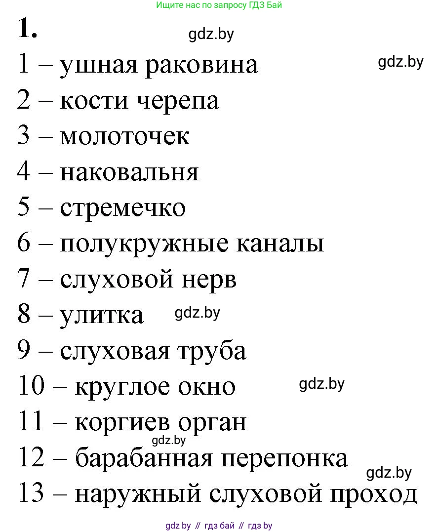 Биология, 9 класс рабочая тетрадь, авторы: Борисов Олег Леонидович, Антипенко Алеся Анатольевна, Мащенко Михаил Васильевич, издательство Аверсэв, Минск, 2019, салатового цвета, страница 30, номер 1, Решение