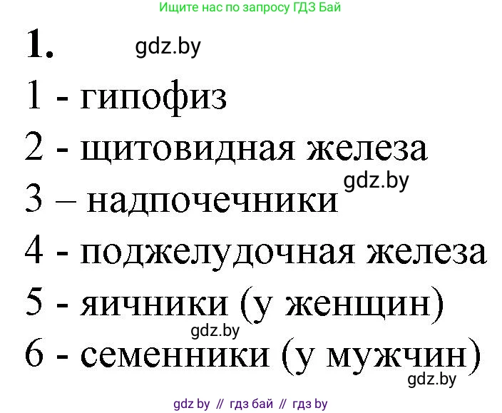 Биология, 9 класс рабочая тетрадь, авторы: Борисов Олег Леонидович, Антипенко Алеся Анатольевна, Мащенко Михаил Васильевич, издательство Аверсэв, Минск, 2019, салатового цвета, страница 34, номер 1, Решение
