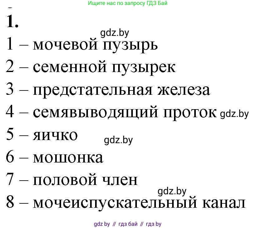 Биология, 9 класс рабочая тетрадь, авторы: Борисов Олег Леонидович, Антипенко Алеся Анатольевна, Мащенко Михаил Васильевич, издательство Аверсэв, Минск, 2019, салатового цвета, страница 102, номер 1, Решение