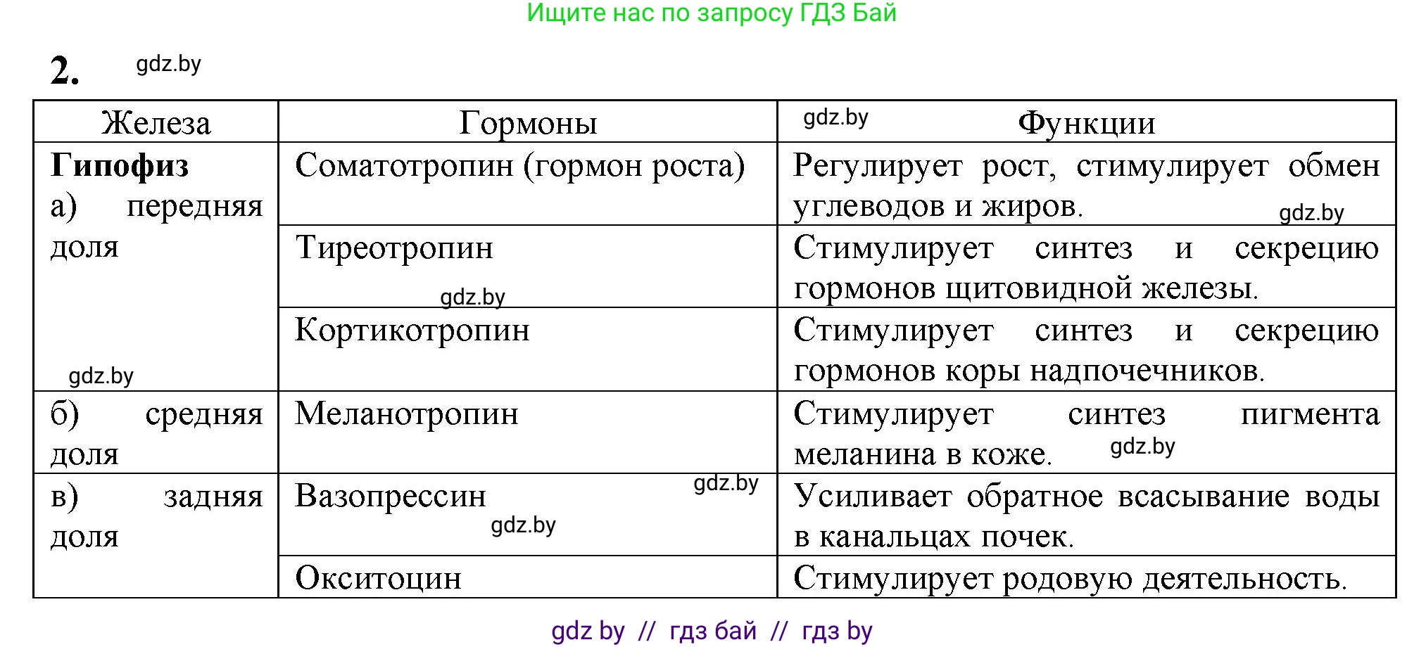 Биология, 9 класс рабочая тетрадь, автор: Лисов Николай Дмитриевич, издательство Аверсэв, Минск, 2021, оранжевого цвета, страница 37, номер 2, Решение