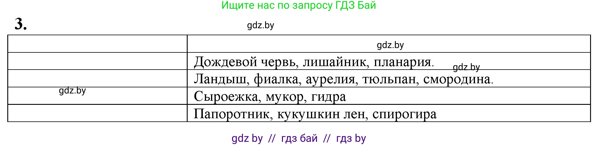 Биология, 10 класс рабочая тетрадь, авторы: Маглыш Сабина Степановна, Кравченко Вячеслав Анатольевич, издательство Аверсэв, Минск, 2021, страница 60, номер 3, Решение