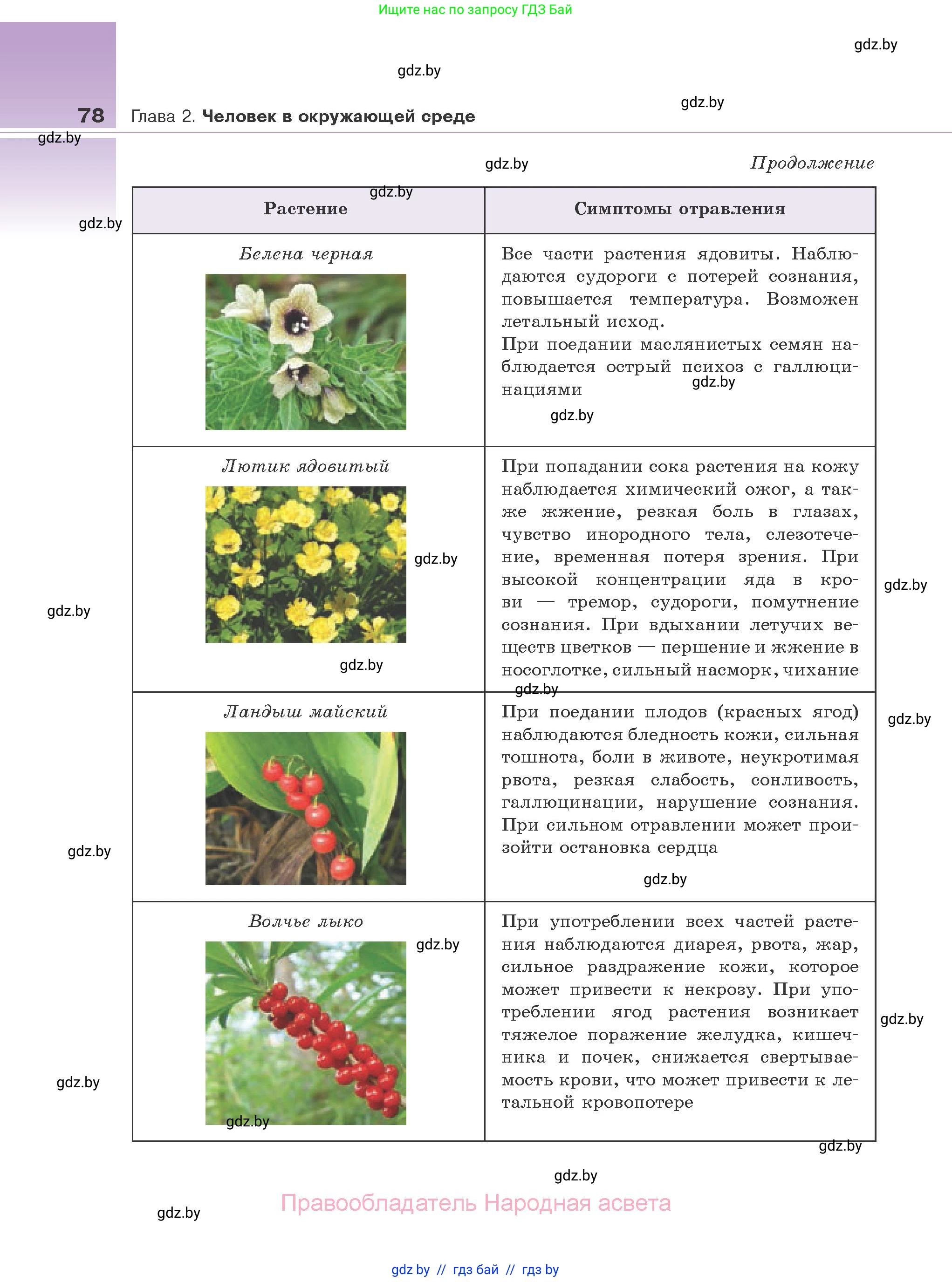 Биология, 10 класс Учебник, авторы: Маглыш Сабина Степановна, Кравченко Вячеслав Анатольевич, Довгун Татьяна Яновна, издательство Народная асвета, Минск, 2020, зелёного цвета, страница 78