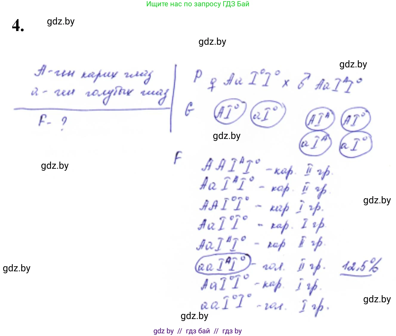 Биология, 11 класс Тетрадь для лабораторных и практических работ, авторы: Дашков Максим Леонидович, Головач Алексей Михайлович, издательство Аверсэв, Минск, 2021, оранжевого цвета, страница 26, номер 4, Решение