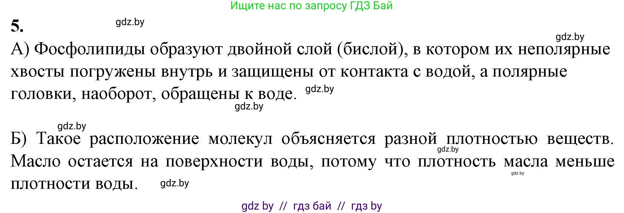 Биология, 11 класс рабочая тетрадь, авторы: Дашков Максим Леонидович, Головач Алексей Михайлович, издательство Аверсэв, Минск, 2021, жёлтого цвета, страница 15, номер 5, Решение