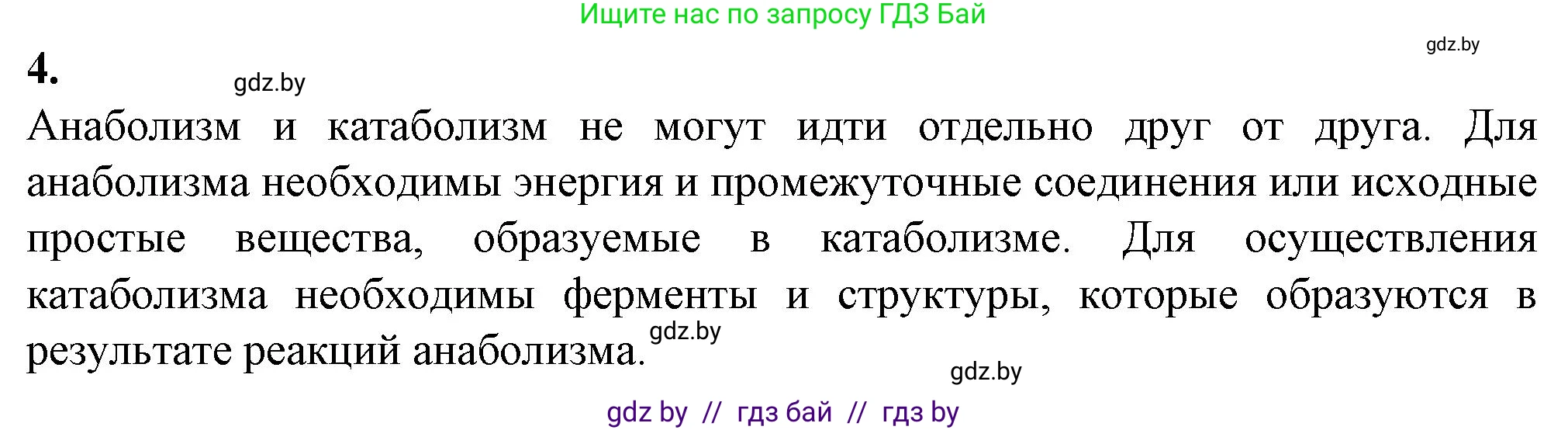 Биология, 11 класс рабочая тетрадь, авторы: Дашков Максим Леонидович, Головач Алексей Михайлович, издательство Аверсэв, Минск, 2021, жёлтого цвета, страница 48, номер 4, Решение