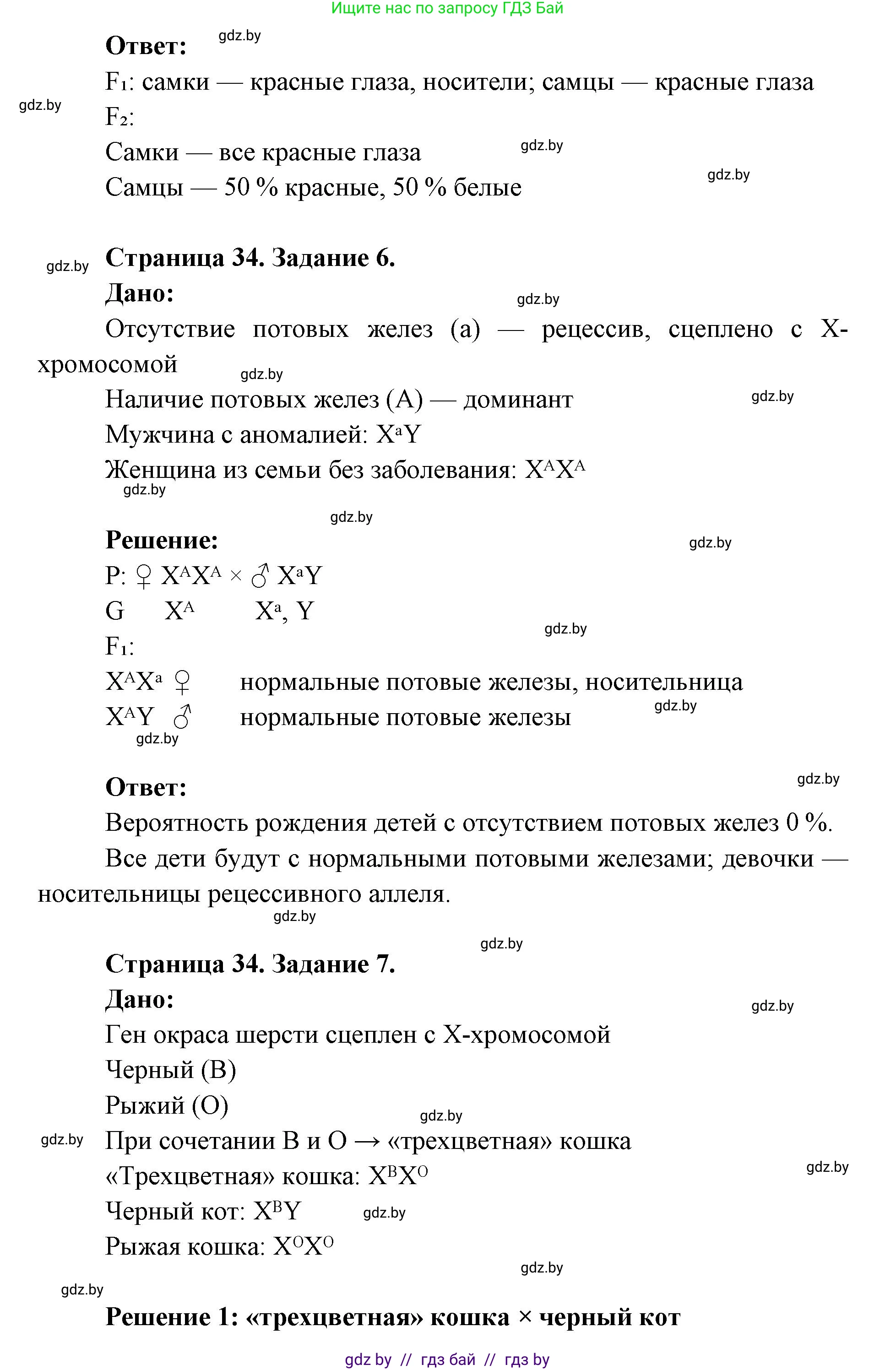 Биология, 11 класс Тетрадь для лабораторных и практических работ, автор: Хруцкая Тамара Викторовна, издательство Аверсэв, Минск, 2025, жёлтого цвета, страница 33, Решение (продолжение 2)