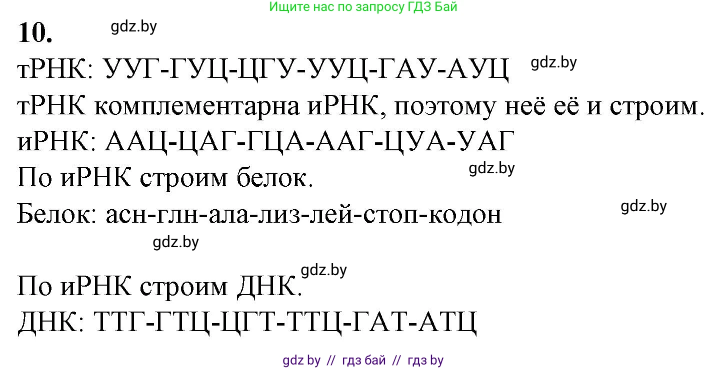 Биология, 11 класс Тетрадь для лабораторных и практических работ, автор: Хруцкая Тамара Викторовна, издательство Аверсэв, Минск, 2021, жёлтого цвета, страница 53, номер 10, Решение