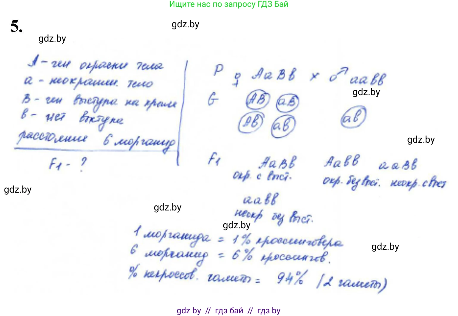 Биология, 11 класс Тетрадь для лабораторных и практических работ, автор: Хруцкая Тамара Викторовна, издательство Аверсэв, Минск, 2021, жёлтого цвета, страница 67, номер 5, Решение