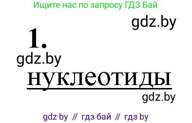 Биология, 11 класс рабочая тетрадь, автор: Хруцкая Тамара Викторовна, издательство Аверсэв, Минск, 2021, зелёного цвета, страница 15, номер 1, Решение