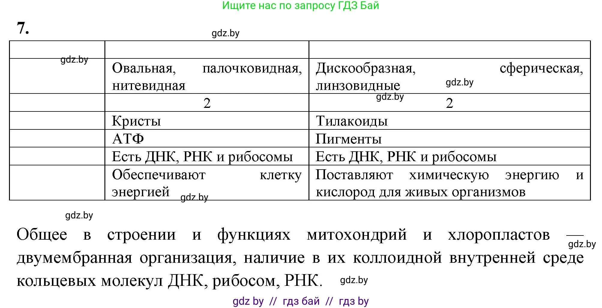 Биология, 11 класс рабочая тетрадь, автор: Хруцкая Тамара Викторовна, издательство Аверсэв, Минск, 2021, зелёного цвета, страница 26, номер 7, Решение