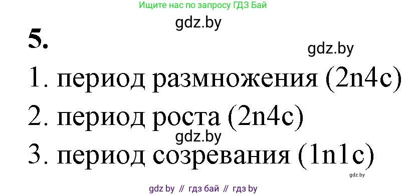 Биология, 11 класс рабочая тетрадь, автор: Хруцкая Тамара Викторовна, издательство Аверсэв, Минск, 2021, зелёного цвета, страница 39, номер 5, Решение