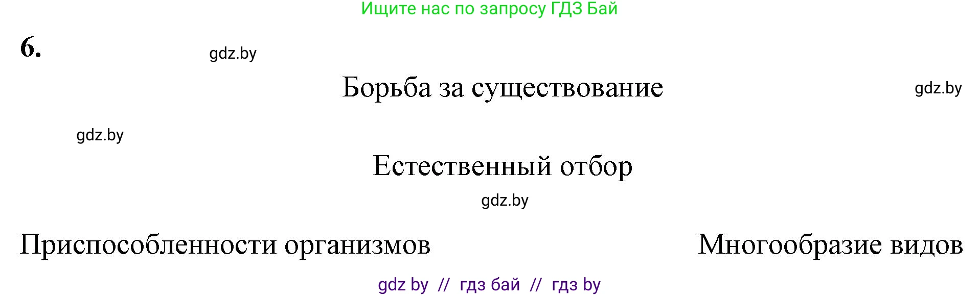 Биология, 11 класс рабочая тетрадь, автор: Хруцкая Тамара Викторовна, издательство Аверсэв, Минск, 2021, зелёного цвета, страница 82, номер 6, Решение