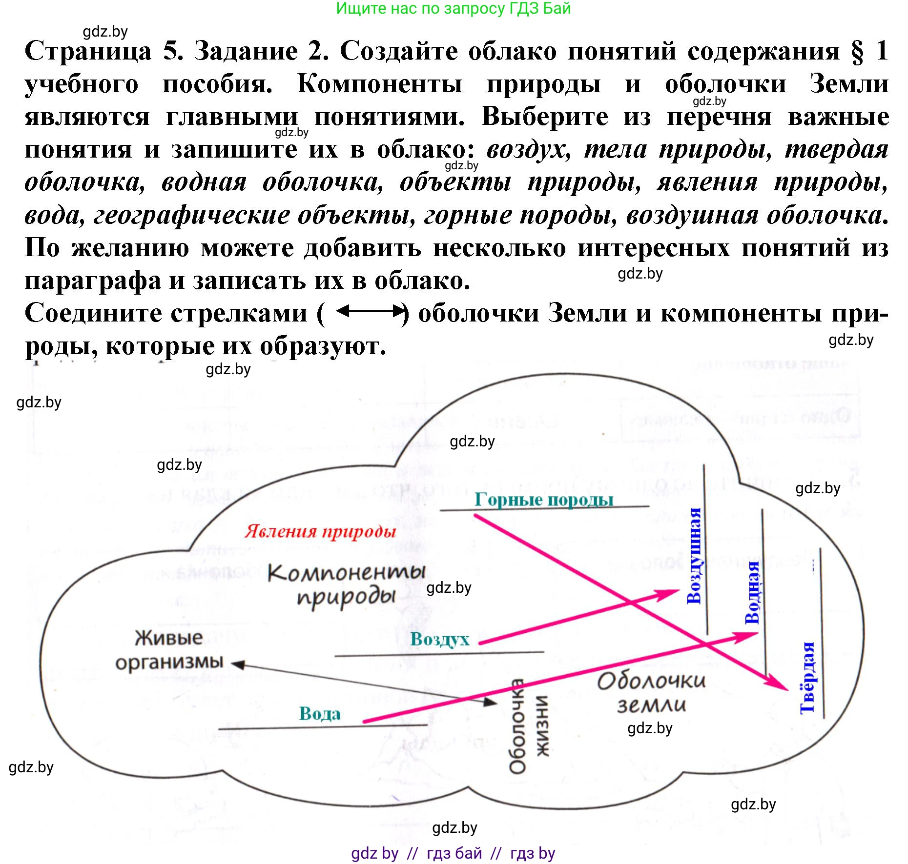Человек и мир, 5 класс рабочая тетрадь, авторы: Лопух Пётр Степанович, Шкель Людмила Валерьевна, издательство Аверсэв, Минск, 2022, страница 5, номер 2, Решение