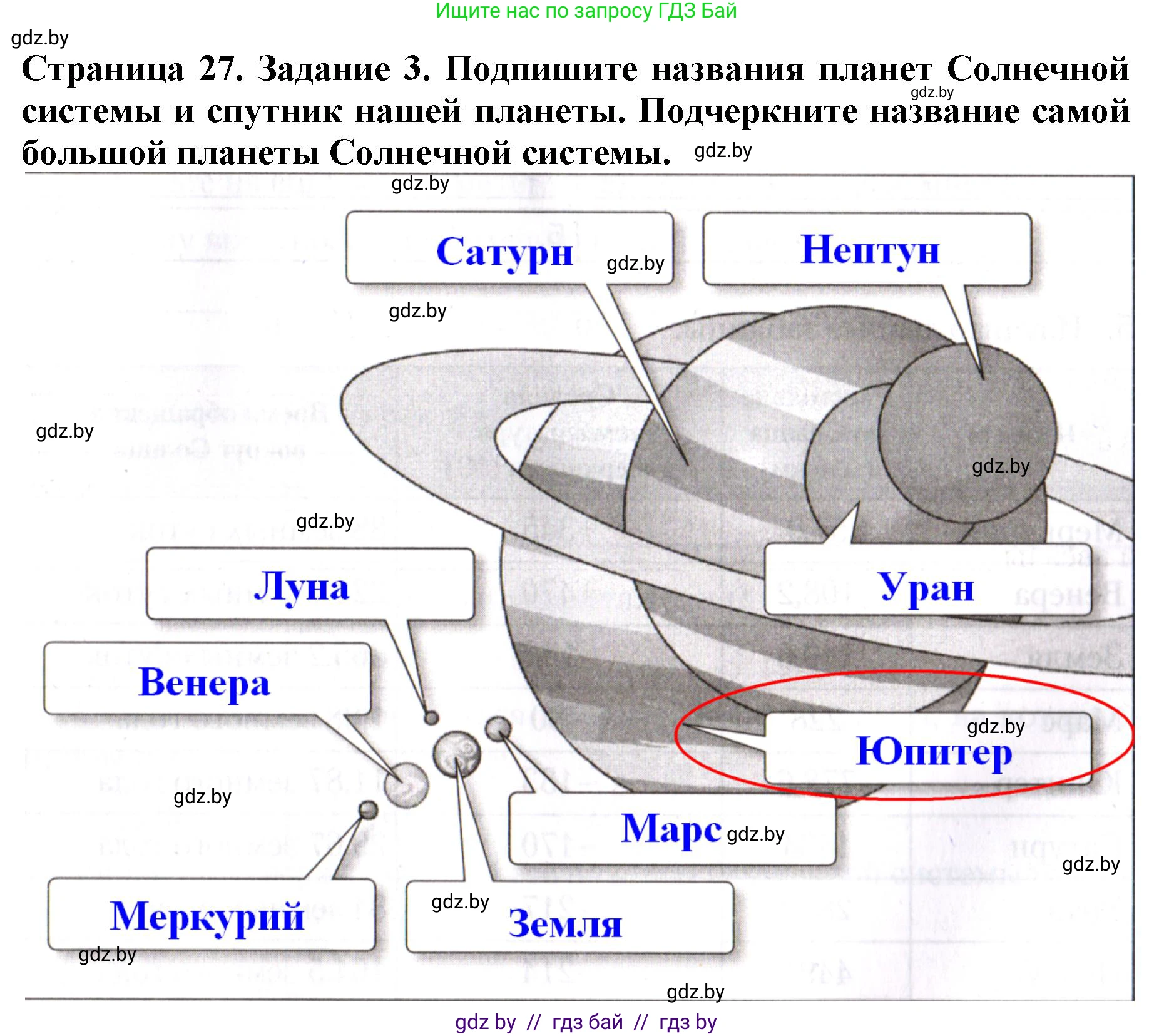 Человек и мир, 5 класс рабочая тетрадь, авторы: Лопух Пётр Степанович, Шкель Людмила Валерьевна, издательство Аверсэв, Минск, 2022, страница 27, номер 3, Решение