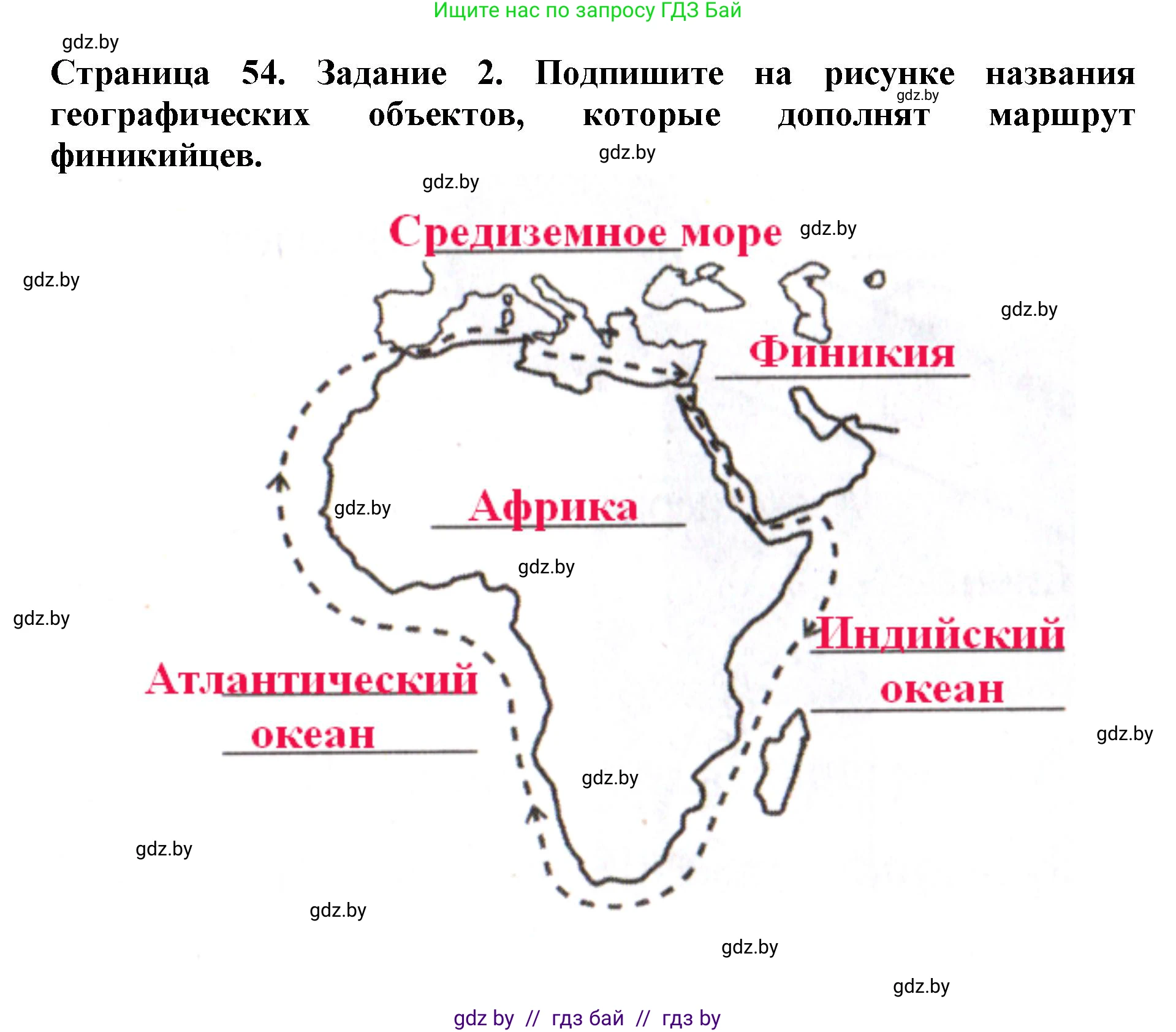 Человек и мир, 5 класс рабочая тетрадь, авторы: Лопух Пётр Степанович, Шкель Людмила Валерьевна, издательство Аверсэв, Минск, 2022, страница 54, номер 2, Решение