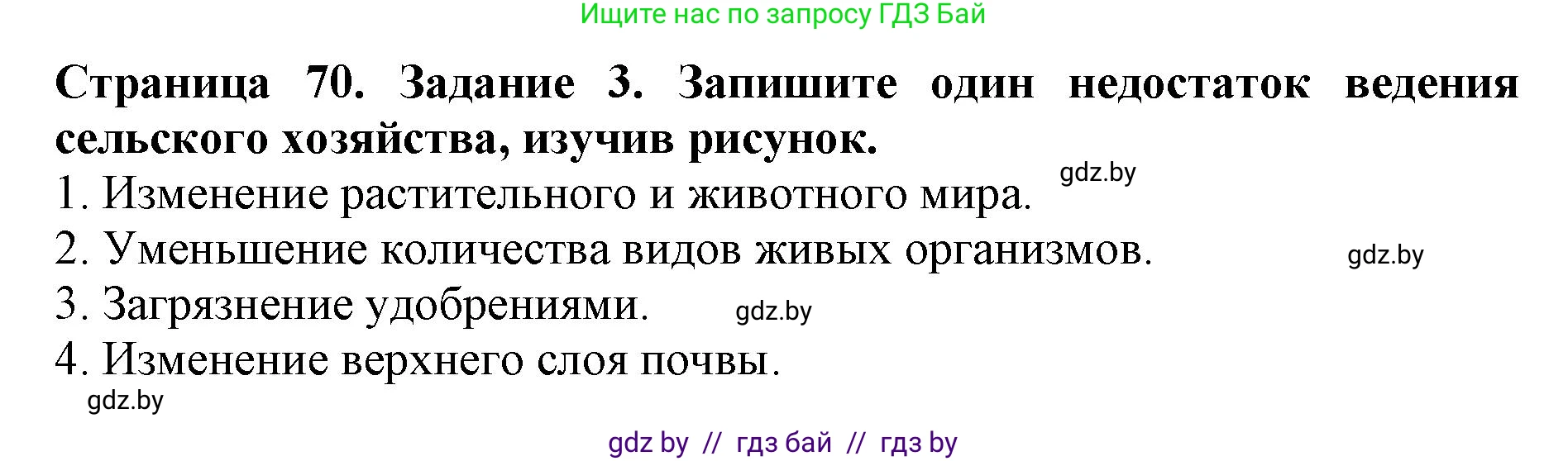 Человек и мир, 5 класс рабочая тетрадь, авторы: Лопух Пётр Степанович, Шкель Людмила Валерьевна, издательство Аверсэв, Минск, 2022, страница 70, номер 3, Решение