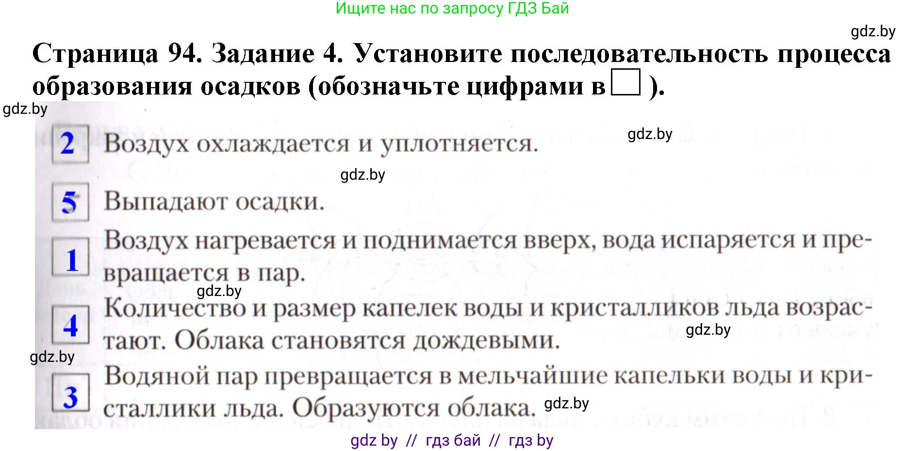 Человек и мир, 5 класс рабочая тетрадь, авторы: Лопух Пётр Степанович, Шкель Людмила Валерьевна, издательство Аверсэв, Минск, 2022, страница 94, номер 4, Решение