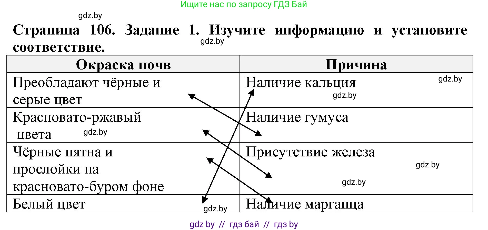 Человек и мир, 5 класс рабочая тетрадь, авторы: Лопух Пётр Степанович, Шкель Людмила Валерьевна, издательство Аверсэв, Минск, 2022, страница 106, номер 1, Решение