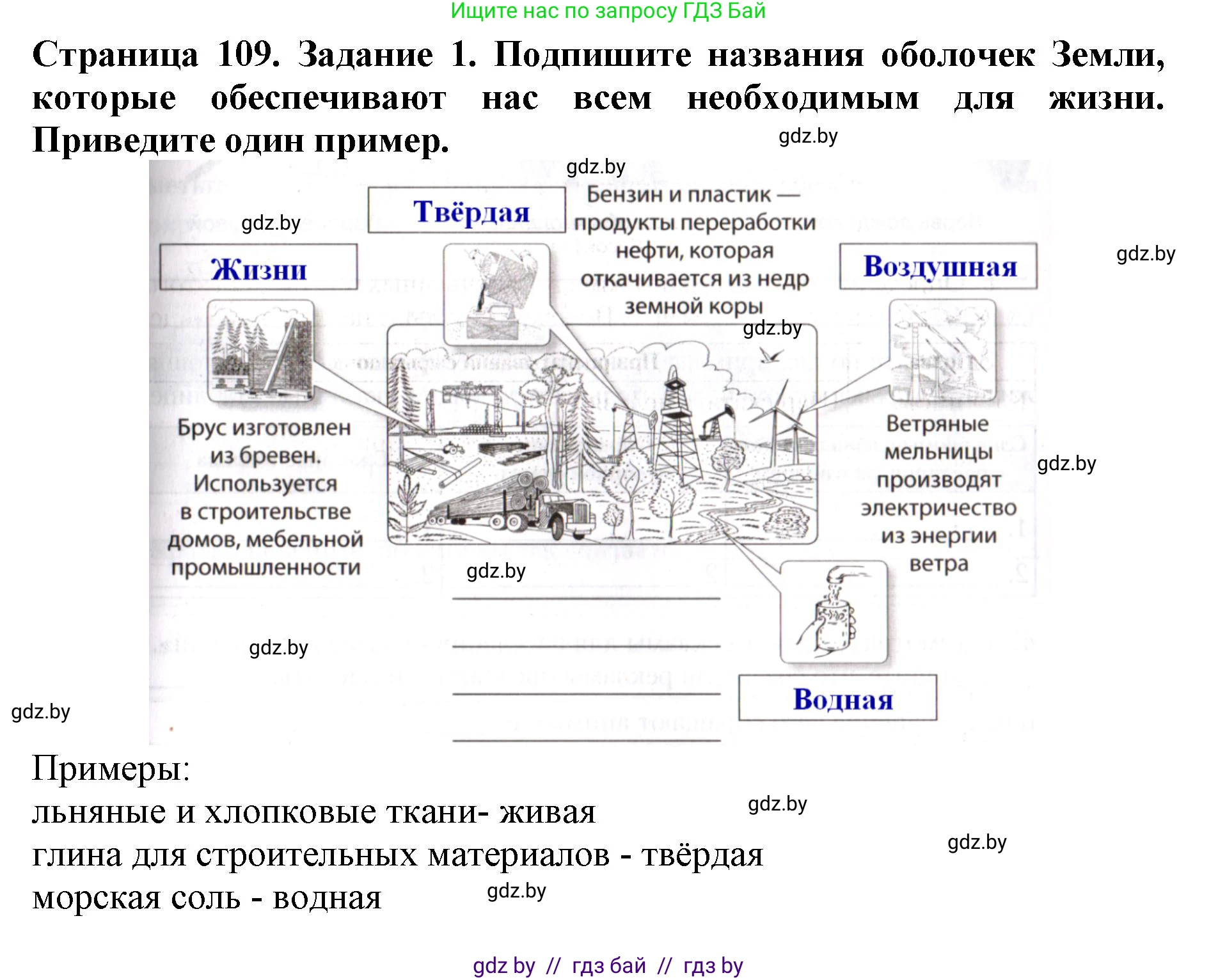 Человек и мир, 5 класс рабочая тетрадь, авторы: Лопух Пётр Степанович, Шкель Людмила Валерьевна, издательство Аверсэв, Минск, 2022, страница 109, номер 1, Решение