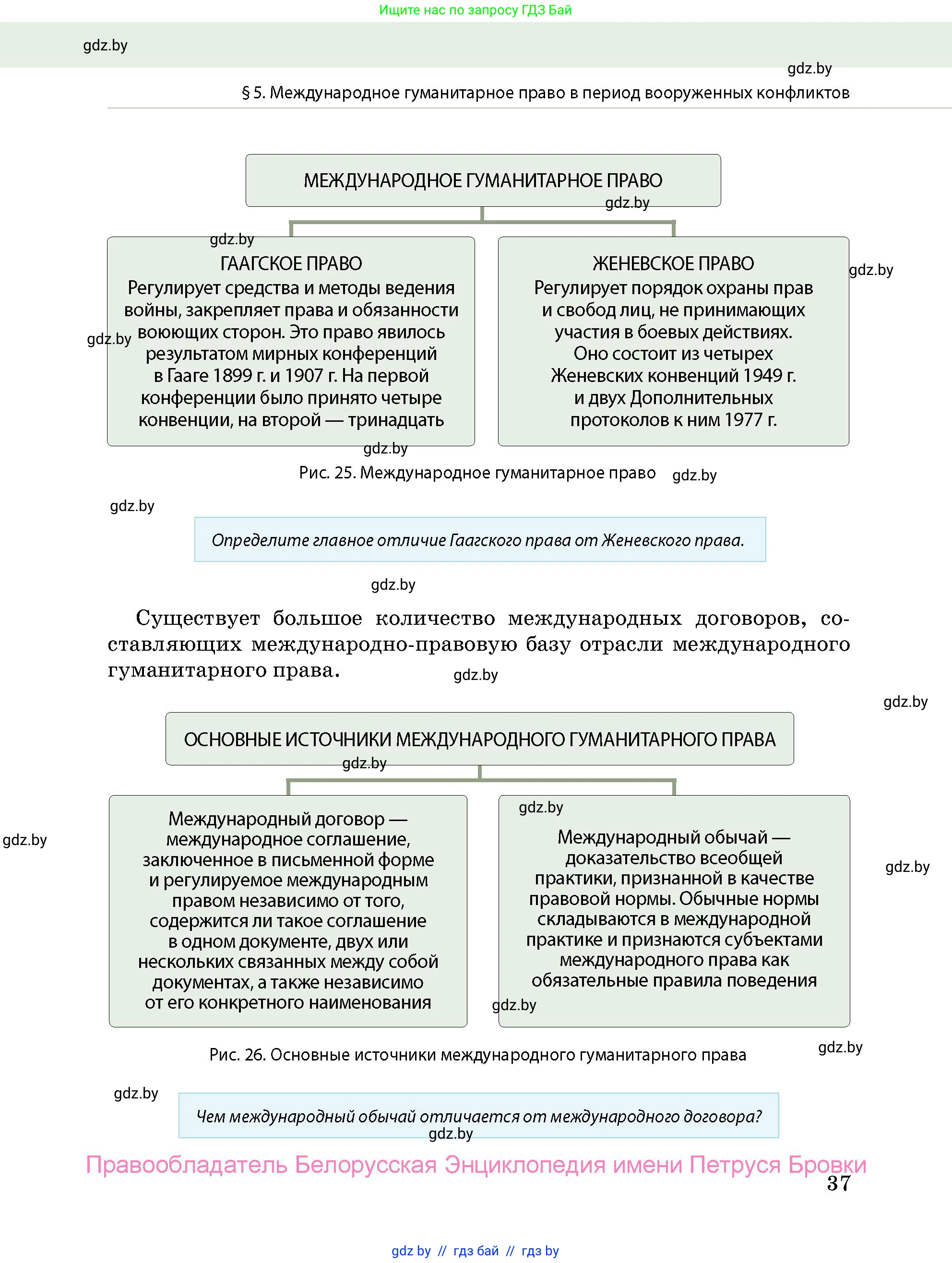 допризывная подготовка, 10-11 класс Учебник, авторы: Драгунов Вадим Валерьевич, Богдан Василий Генрихович, Городниченко Александр Николаевич, Дроговоз И Г, Кирпичев С Н, Мирончук С П, Павлющик А А, Ржеутский Л Я, Савчанчик С А, Стринкевич А Л, Хатешев Н С, Шелудков И Г, Шуканов С В, издательство Белорусская Энциклопедия имени Петруся Бровки, Минск, 2019, страница 37
