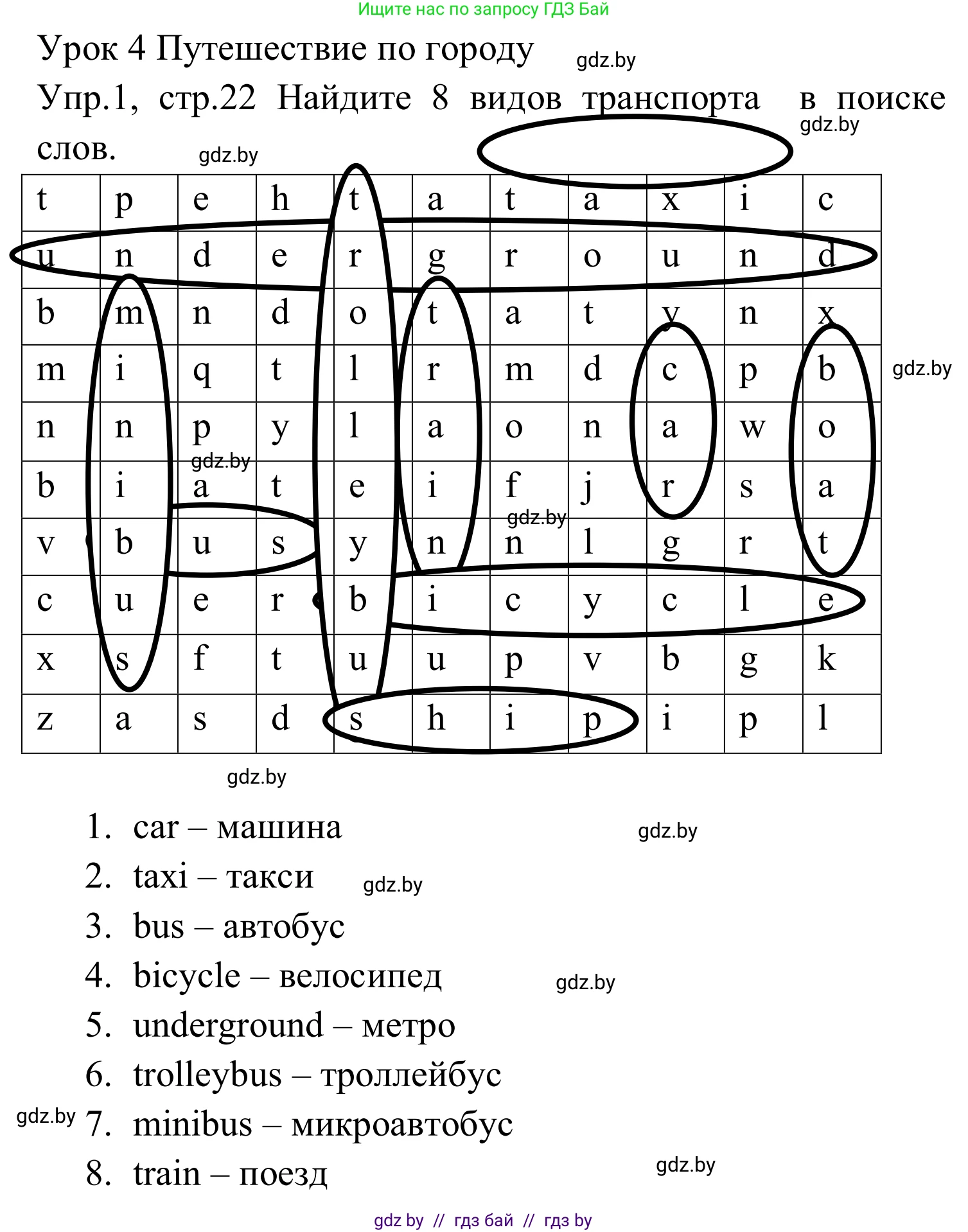 Английский язык (english), 5 класс практикум (activity book ), авторы: Демченко Наталья Валентиновна, Севрюкова Татьяна Юрьевна, Наумова Елена Георгиевна, Лапицкая Людмила Михайловна (Lapitskaya Ludmila), Юхнель Наталья Валентиновна, издательство Аверсэв, Минск, 2019, зелёного цвета, Часть 2, страница 22, номер 1, Решение 2