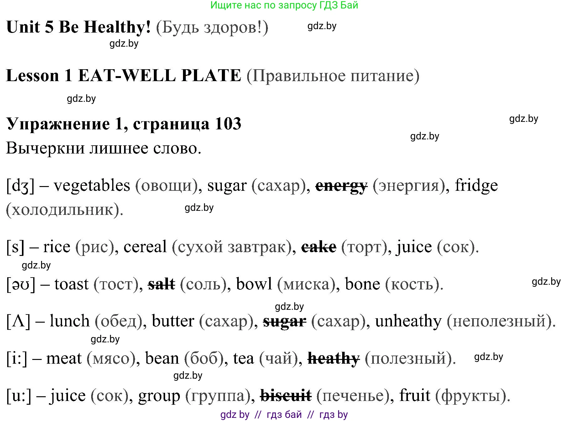 Английский язык (english), 5 класс практикум (activity book ), авторы: Демченко Наталья Валентиновна, Севрюкова Татьяна Юрьевна, Наумова Елена Георгиевна, Лапицкая Людмила Михайловна (Lapitskaya Ludmila), Юхнель Наталья Валентиновна, издательство Аверсэв, Минск, 2019, зелёного цвета, Часть 1, страница 103, номер 1, Решение 1