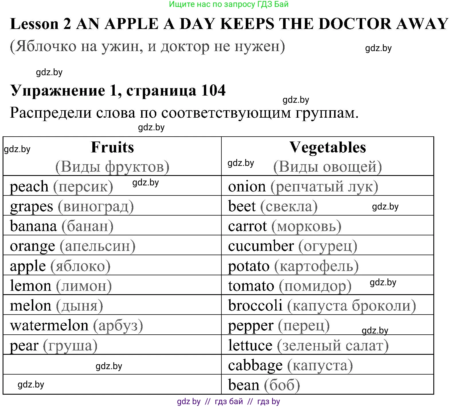 Английский язык (english), 5 класс практикум (activity book ), авторы: Демченко Наталья Валентиновна, Севрюкова Татьяна Юрьевна, Наумова Елена Георгиевна, Лапицкая Людмила Михайловна (Lapitskaya Ludmila), Юхнель Наталья Валентиновна, издательство Аверсэв, Минск, 2019, зелёного цвета, Часть 1, страница 104, номер 1, Решение 1