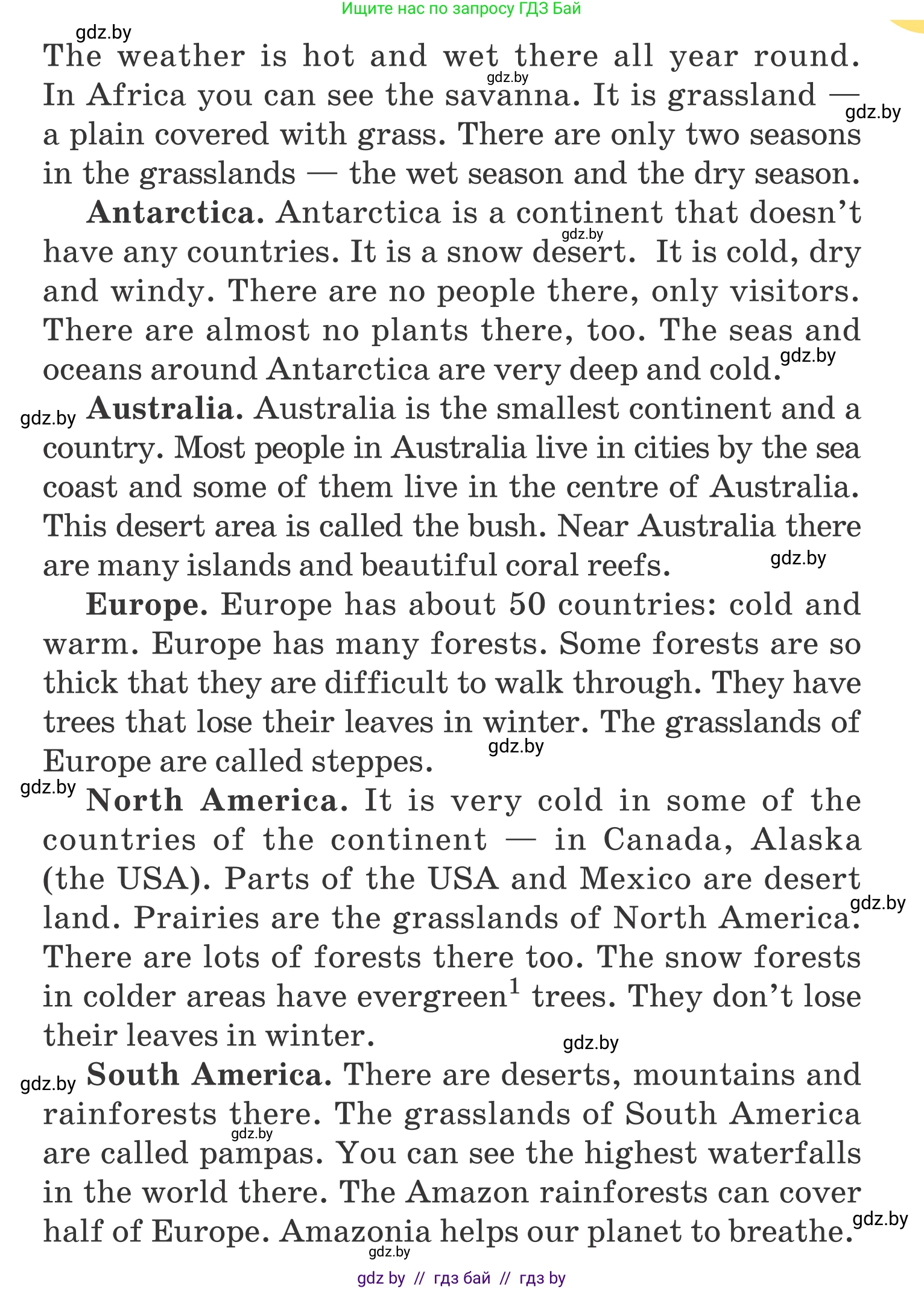 Английский язык (english), 5 класс Учебник, авторы: Демченко Наталья Валентиновна, Севрюкова Татьяна Юрьевна, Наумова Елена Георгиевна, Юхнель Наталья Валентиновна, Лапицкая Людмила Михайловна (Lapitskaya Ludmila), издательство Адукацыя i выхаванне, Минск, 2017, Часть ( Part) 2, страница 73, номер 1, Условие (продолжение 3)