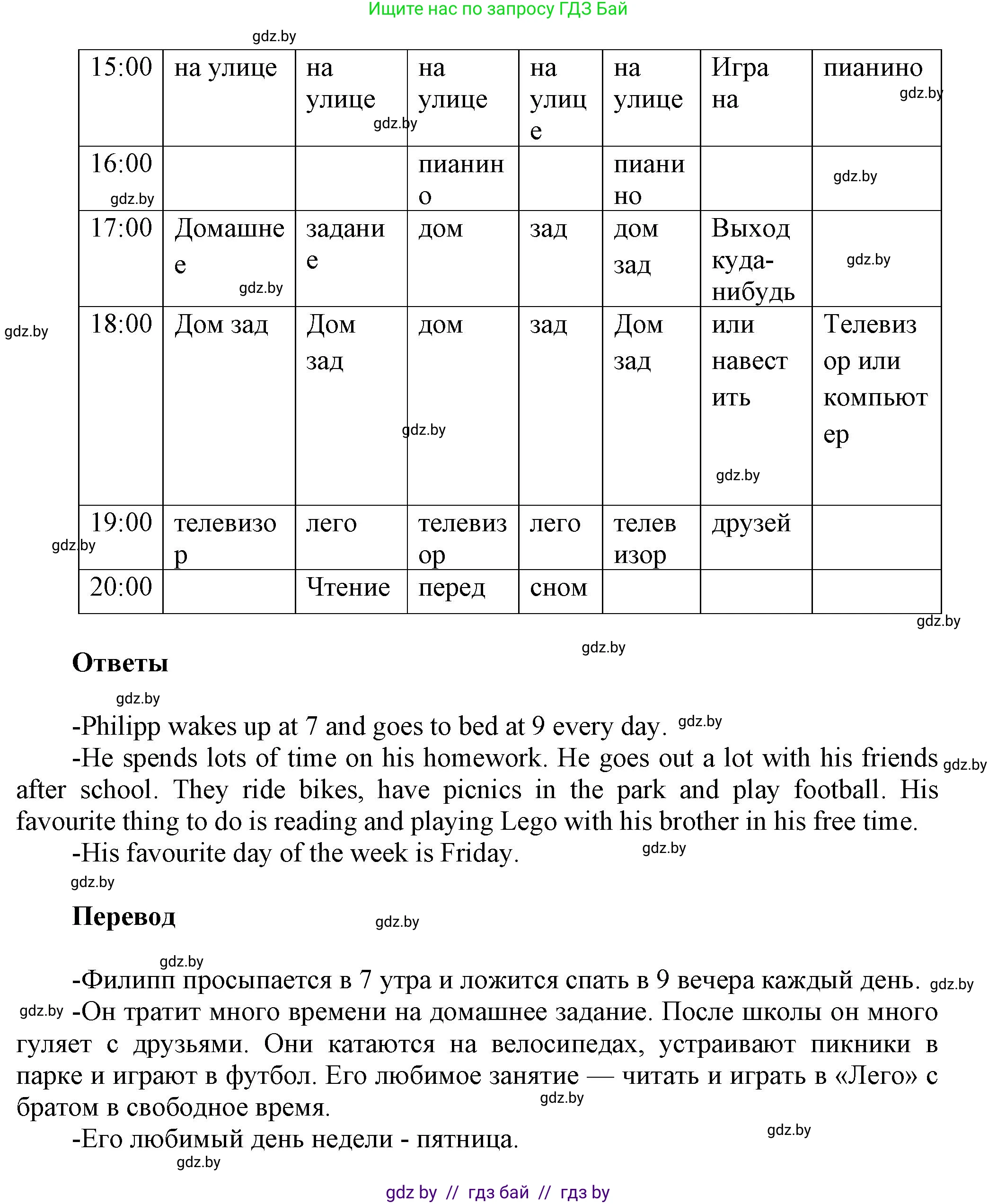 Английский язык (english), 5 класс Учебник, авторы: Демченко Наталья Валентиновна, Севрюкова Татьяна Юрьевна, Наумова Елена Георгиевна, Юхнель Наталья Валентиновна, Лапицкая Людмила Михайловна (Lapitskaya Ludmila), издательство Адукацыя i выхаванне, Минск, 2017, Часть ( Part) 1, страница 33, номер 2, Решение 1 (продолжение 2)
