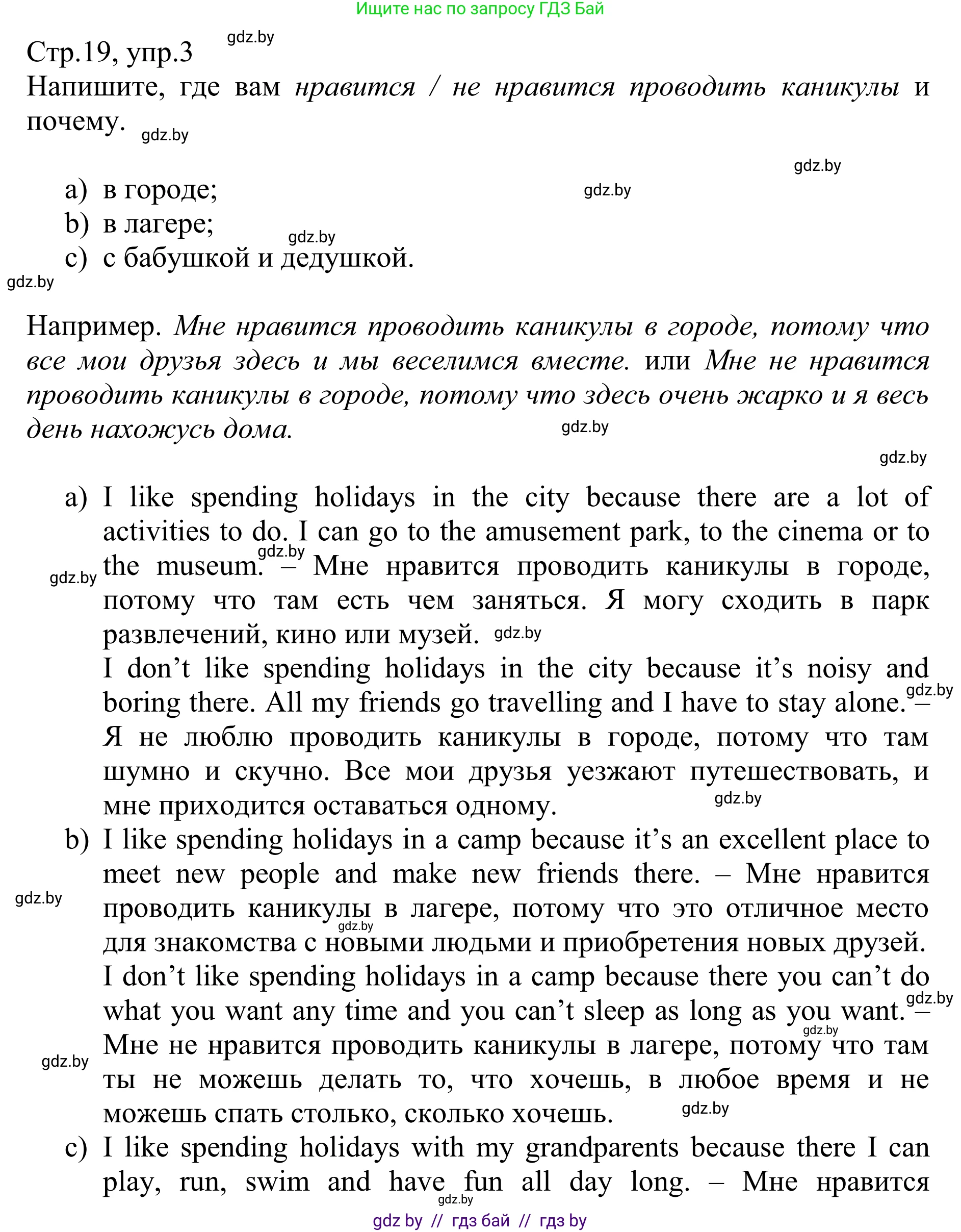 Английский язык (english), 6 класс рабочая тетрадь (activity book), авторы: Юхнель Наталья Валентиновна, Наумова Елена Георгиевна, Малиновская Елена Александровна, Гуськов А Л, Демченко Наталья Валентиновна, Лабода Т Е, Манешина А В, Матюш Н В, издательство Аверсэв, Минск, зелёного цвета, Часть ( Part) 1, страница 19, номер 3, Решение