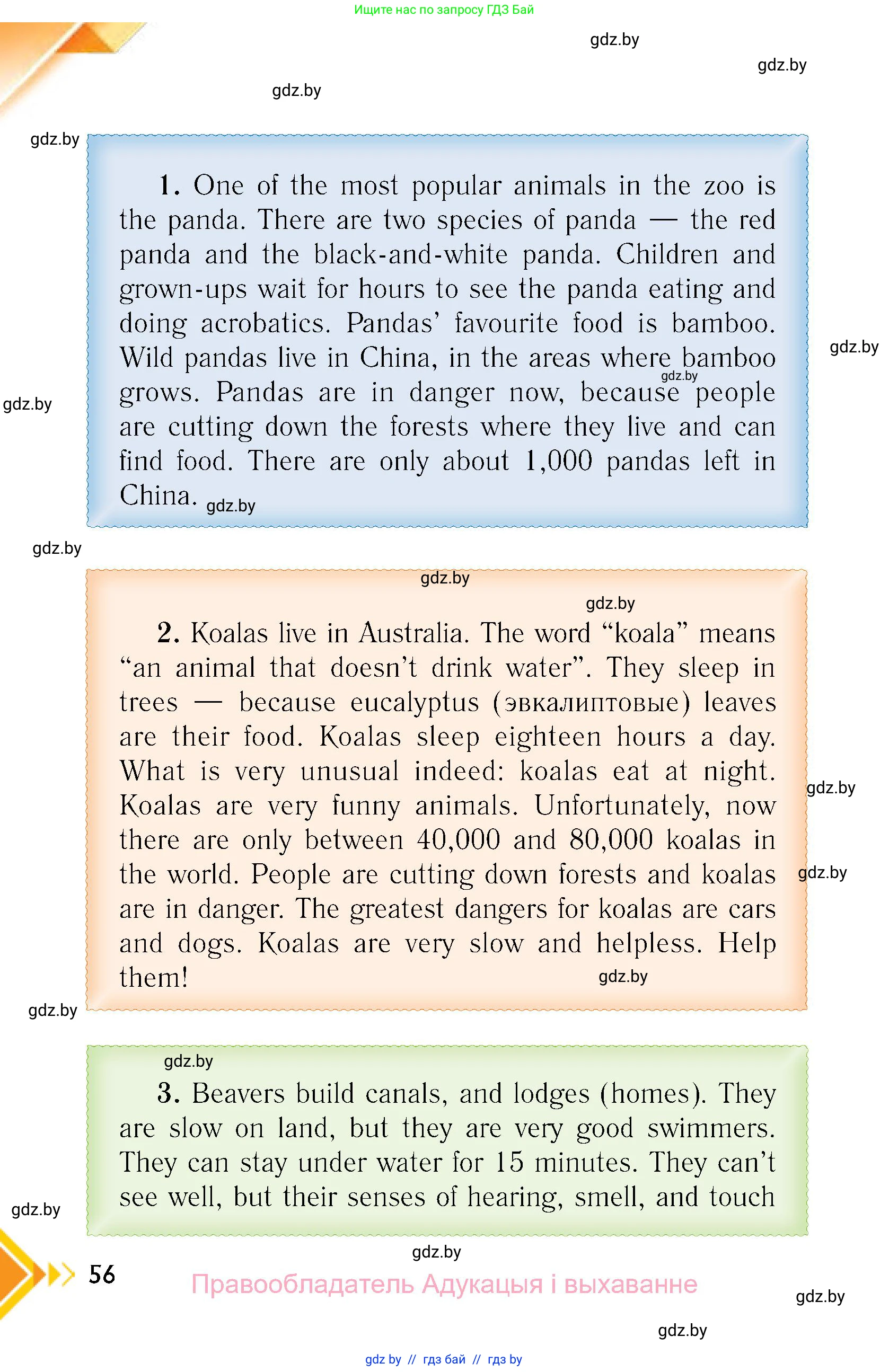 Английский язык (english), 6 класс Учебник, авторы: Юхнель Наталья Валентиновна, Наумова Елена Георгиевна, Малиновская Елена Александровна, издательство Адукацыя i выхаванне, Минск, 2021, страница 56