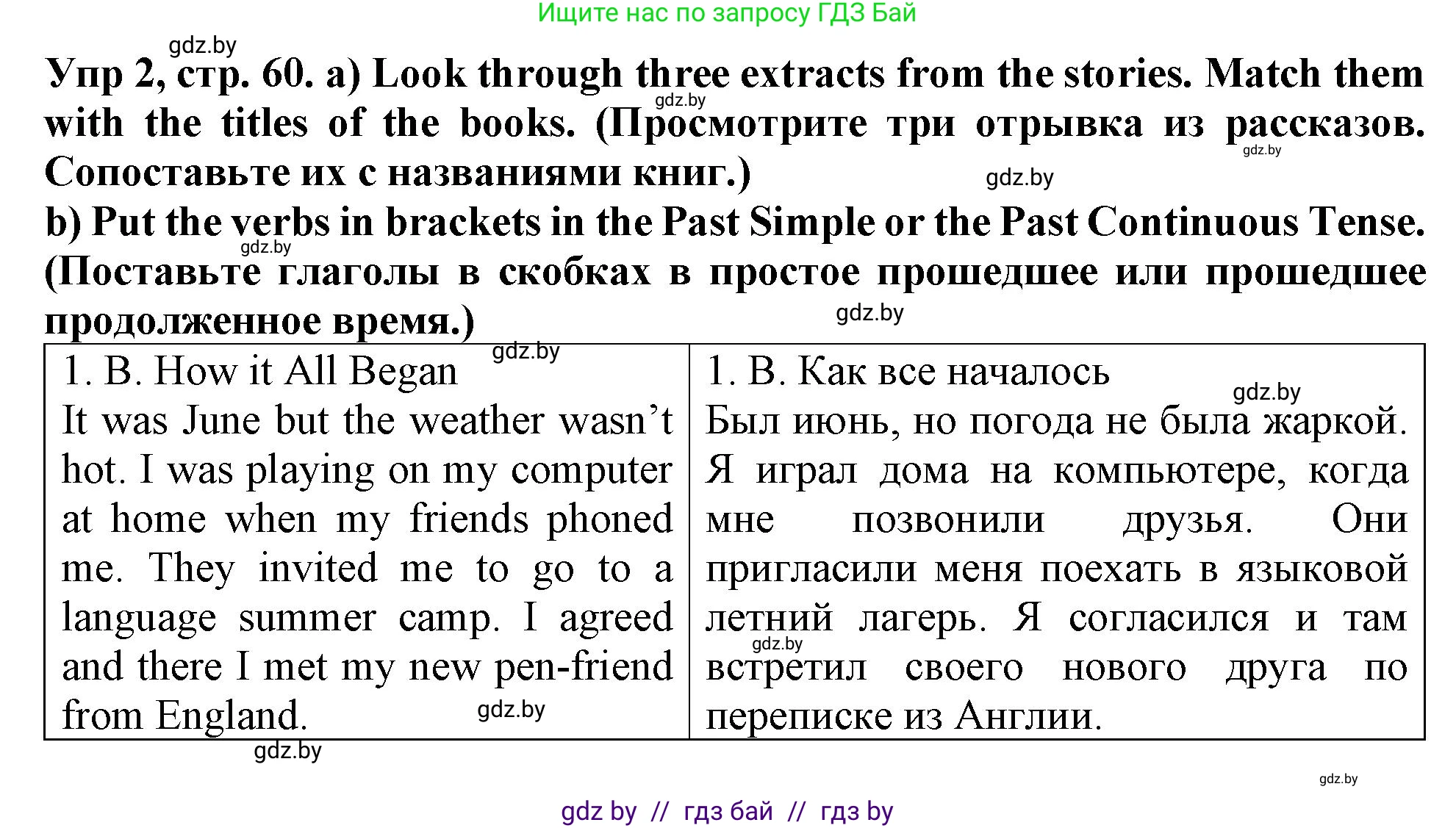 Английский язык (english), 6 класс Тетрадь по грамматике (grammar), авторы: Севрюкова Татьяна Юрьевна, Юхнель Наталья Валентиновна, Бушуева Эдите Владиславовна, издательство Аверсэв, Минск, 2022, зелёного цвета, страница 60, номер 2, Решение
