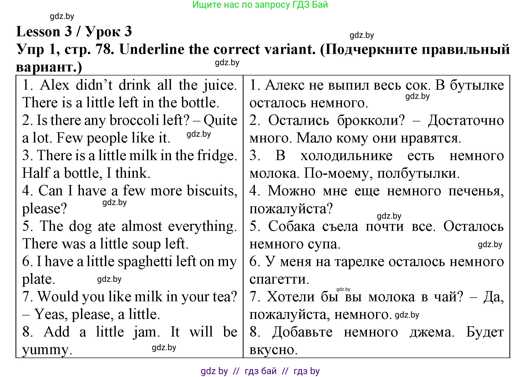 Английский язык (english), 6 класс Тетрадь по грамматике (grammar), авторы: Севрюкова Татьяна Юрьевна, Юхнель Наталья Валентиновна, Бушуева Эдите Владиславовна, издательство Аверсэв, Минск, 2022, зелёного цвета, страница 78, номер 1, Решение