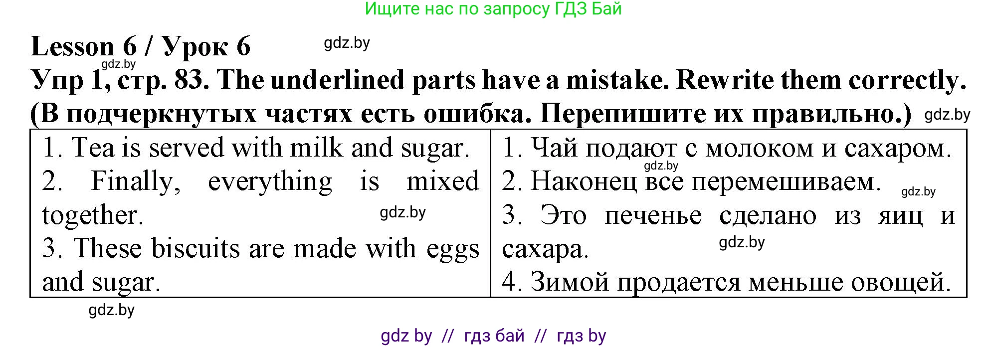 Английский язык (english), 6 класс Тетрадь по грамматике (grammar), авторы: Севрюкова Татьяна Юрьевна, Юхнель Наталья Валентиновна, Бушуева Эдите Владиславовна, издательство Аверсэв, Минск, 2022, зелёного цвета, страница 83, номер 1, Решение