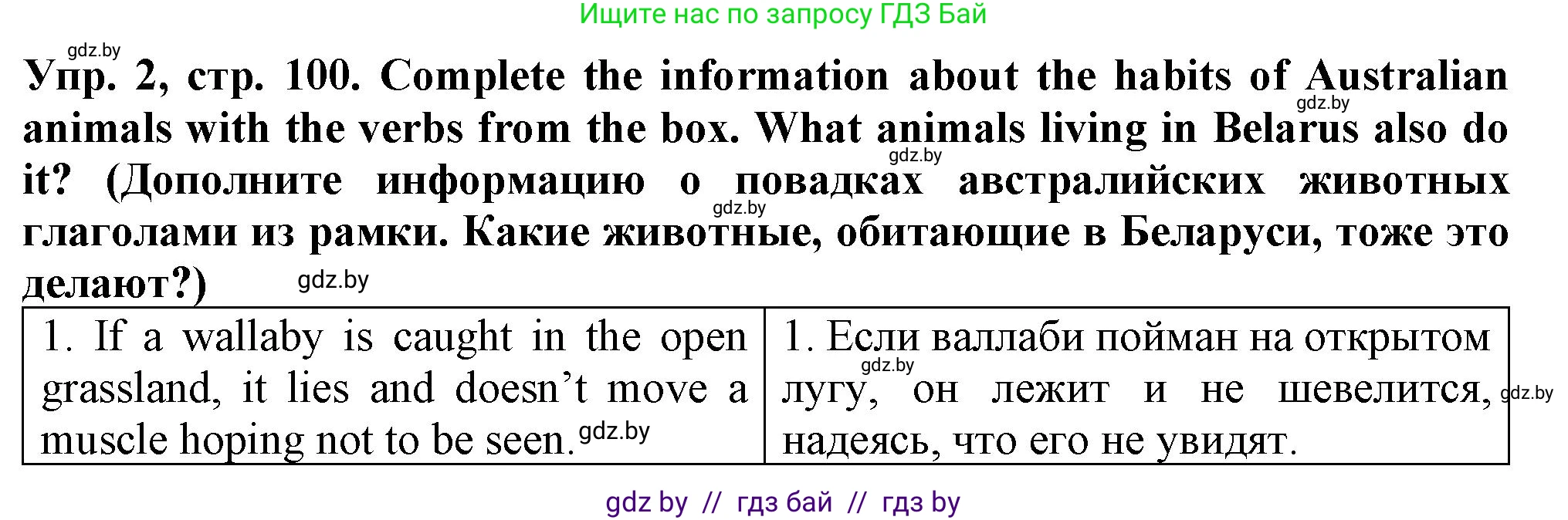 Английский язык (english), 7 класс Тетрадь по грамматике (grammar), авторы: Севрюкова Татьяна Юрьевна, Бушуева Эдите Владиславовна, Юхнель Наталья Валентиновна, издательство Аверсэв, Минск, 2023, страница 100, номер 2, Решение