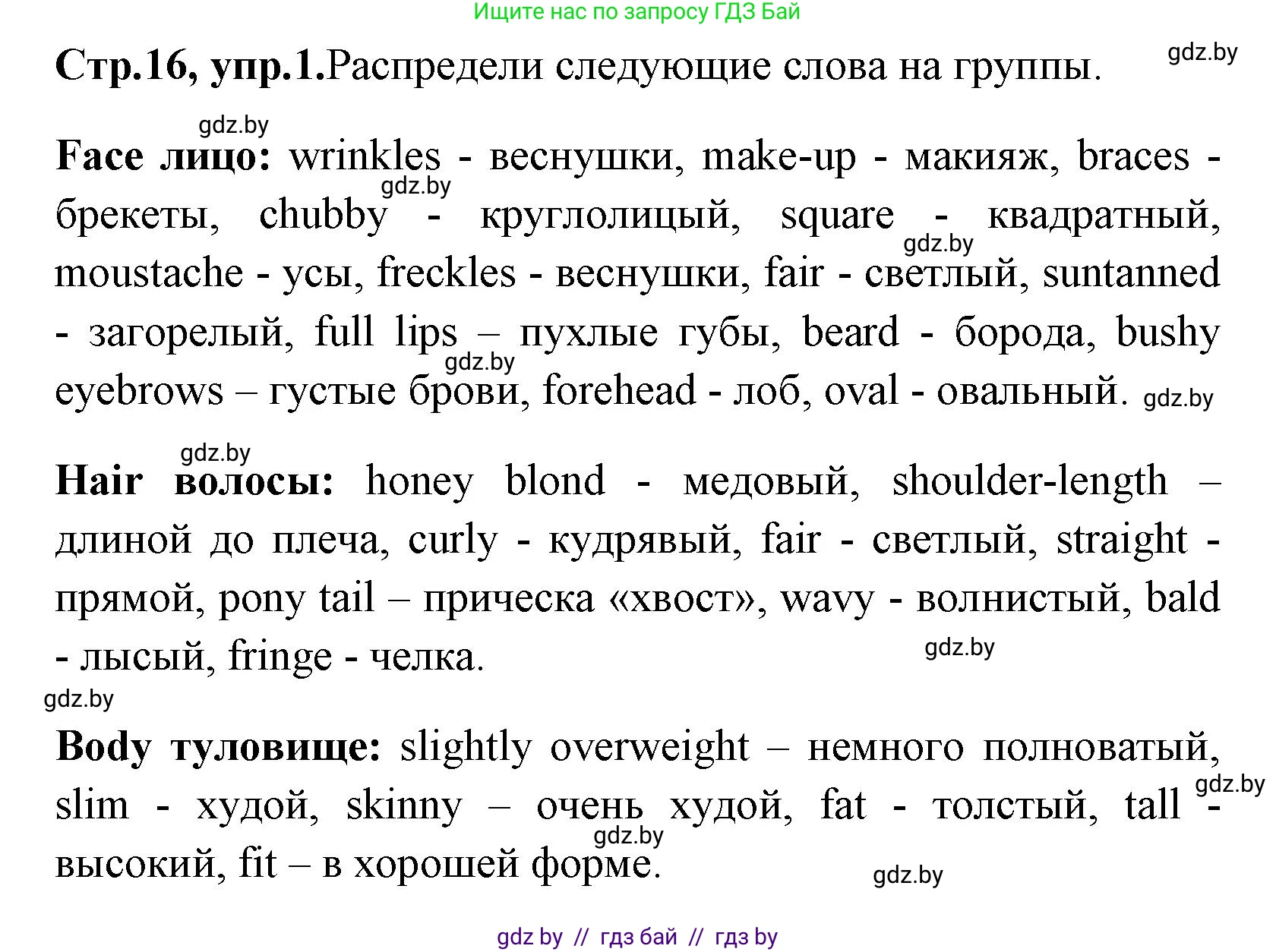 Английский язык (english), 7 класс практикум (activity book ), авторы: Юхнель Наталья Валентиновна, Наумова Елена Георгиевна, Демченко Наталья Валентиновна, Романчук Вероника Романовна, Гуськов А Л, Волков Андрей Валерьевич, издательство Аверсэв, Минск, 2023, Часть ( Part) 1, страница 16, номер 1, Решение