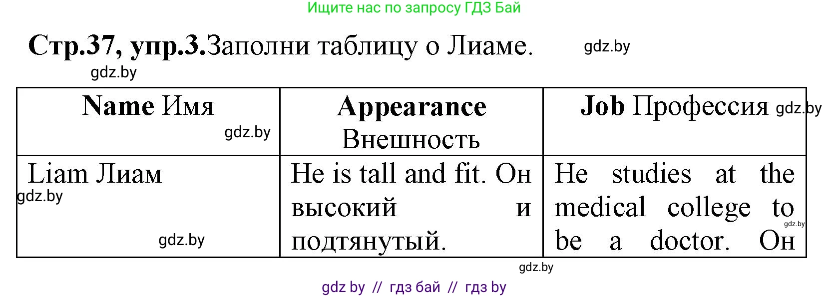 Английский язык (english), 7 класс практикум (activity book ), авторы: Юхнель Наталья Валентиновна, Наумова Елена Георгиевна, Демченко Наталья Валентиновна, Романчук Вероника Романовна, Гуськов А Л, Волков Андрей Валерьевич, издательство Аверсэв, Минск, 2023, Часть ( Part) 1, страница 37, номер 3, Решение