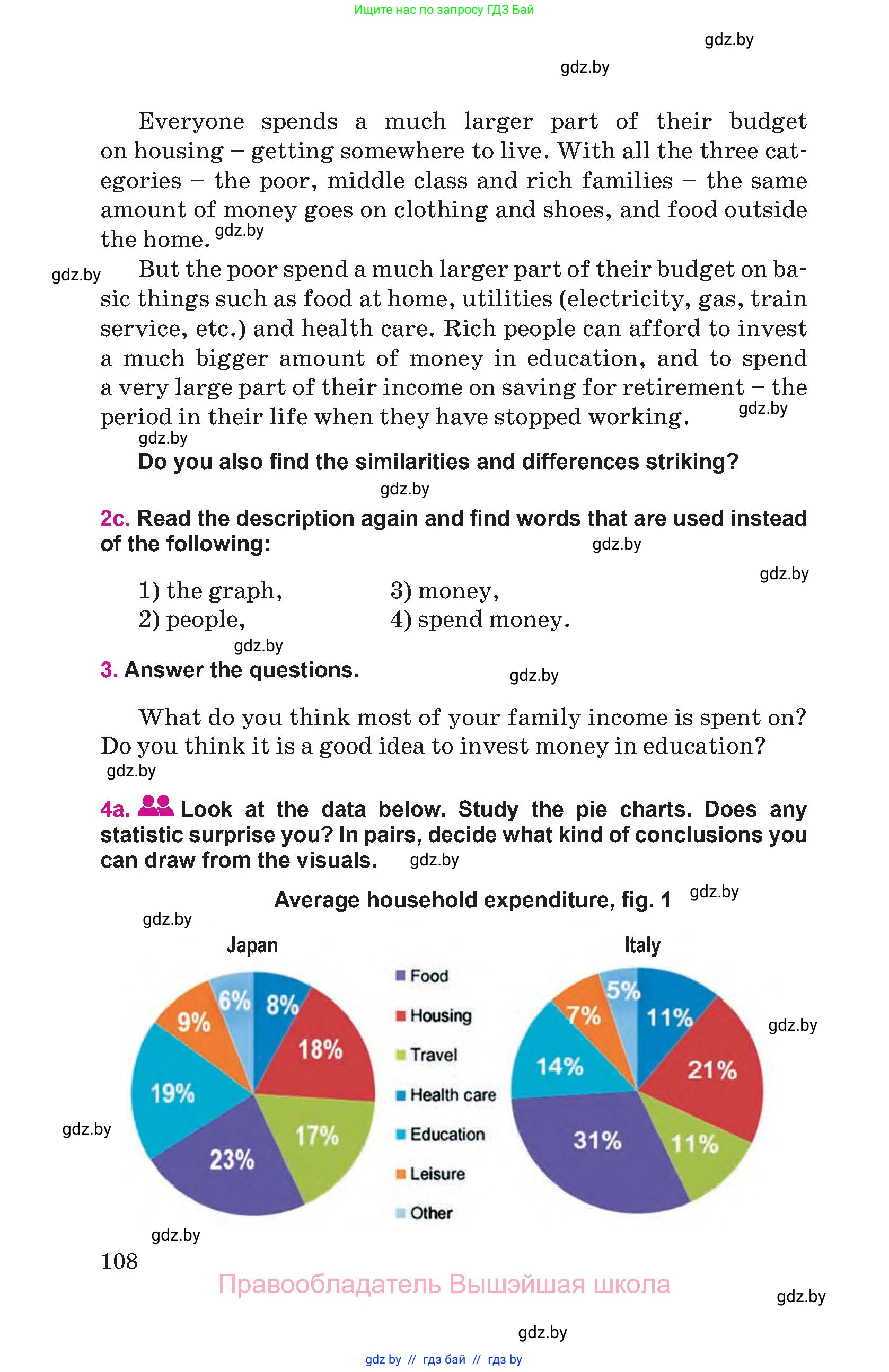 Английский язык (english), 8 класс Учебник, авторы: Лапицкая Людмила Михайловна (Lapitskaya Ludmila), Демченко Наталья Валентиновна, Калишевич Алла Ивановна, Юхнель Наталья Валентиновна, Волков Андрей Валерьевич, Севрюкова Татьяна Юрьевна, издательство Вышэйшая школа, Минск, 2021, бирюзового цвета, страница 108