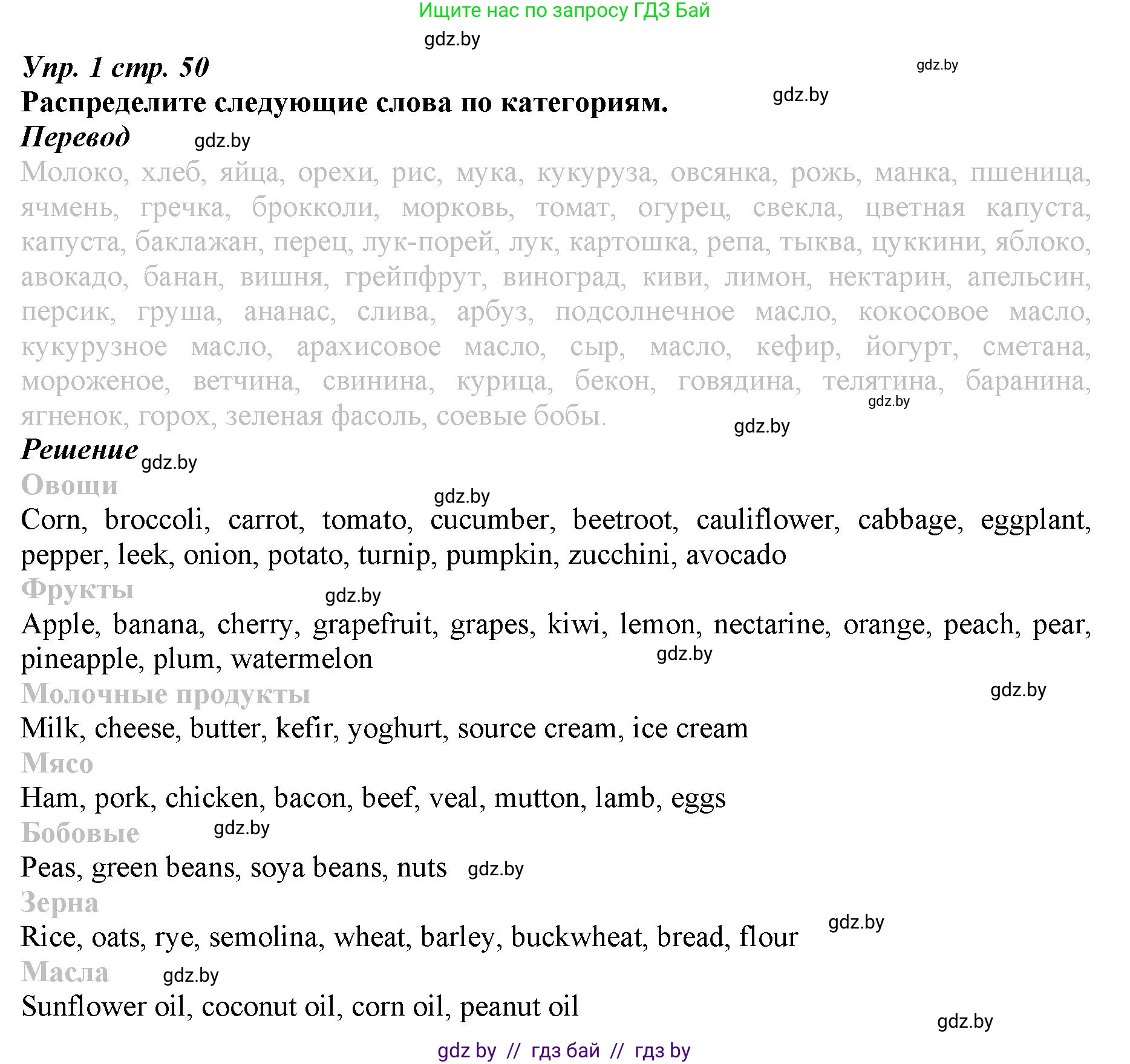 Английский язык (english), 9 класс Рабочая тетрадь (workbook), авторы: Демченко Наталья Валентиновна, Юхнель Наталья Валентиновна, Малиновская Елена Александровна, Романчук Вероника Романовна, Бушуева Эдите Владиславовна, Наумова Елена Георгиевна, Яковчиц Т Н, издательство Аверсэв, Минск, 2022, зелёного цвета, Часть ( Part) 1, страница 50, номер 1, Решение