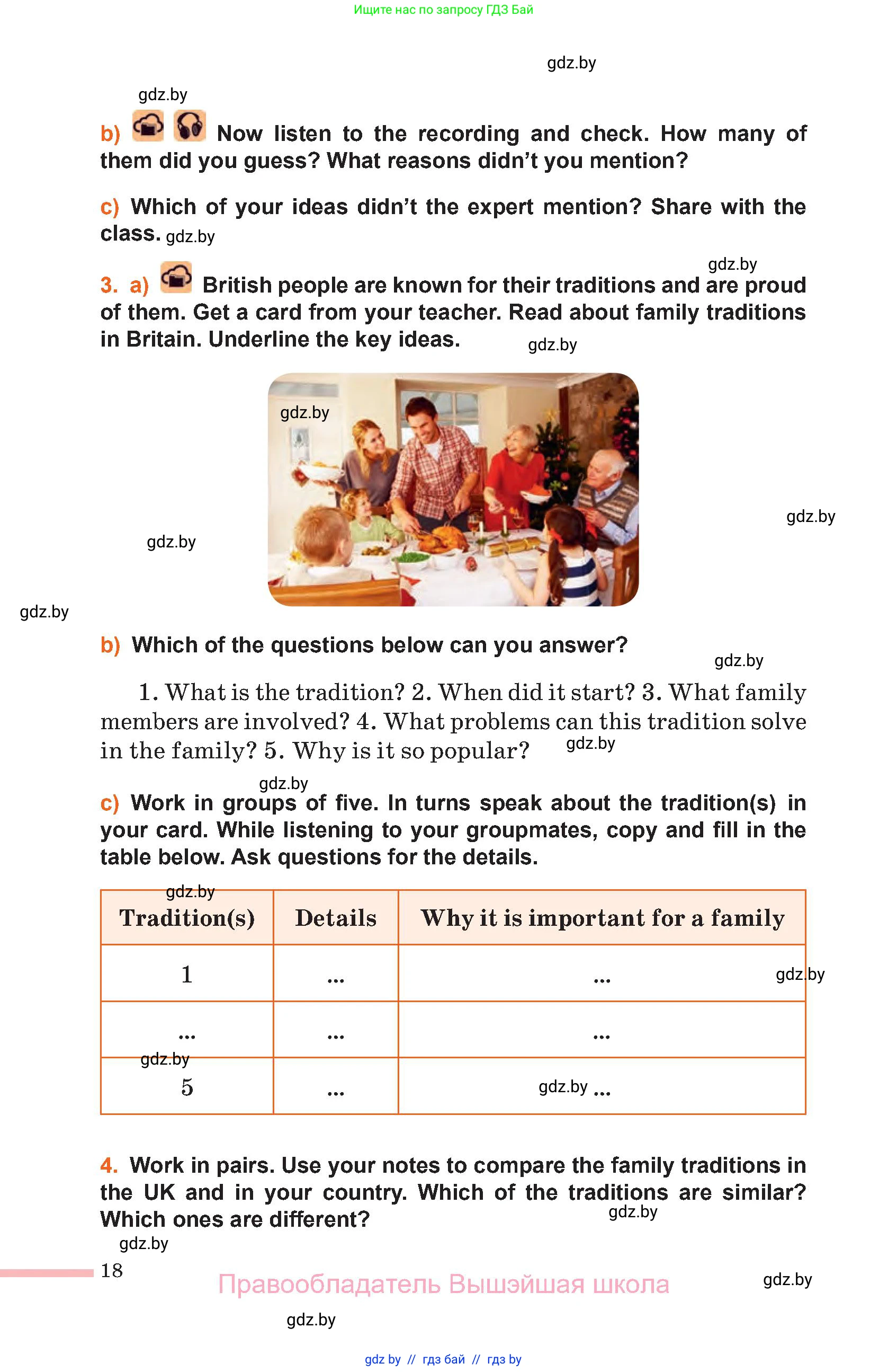 Английский язык (english), 11 класс Учебник (Student's book), авторы: Юхнель Наталья Валентиновна, Демченко Наталья Валентиновна, Романчук Вероника Романовна, Малиновская Елена Александровна, Севрюкова Татьяна Юрьевна, Бушуева Эдите Владиславовна, Наумова Елена Георгиевна, Яковчиц Т Н, издательство Вышэйшая школа, Минск, 2021, бирюзового цвета, страница 18