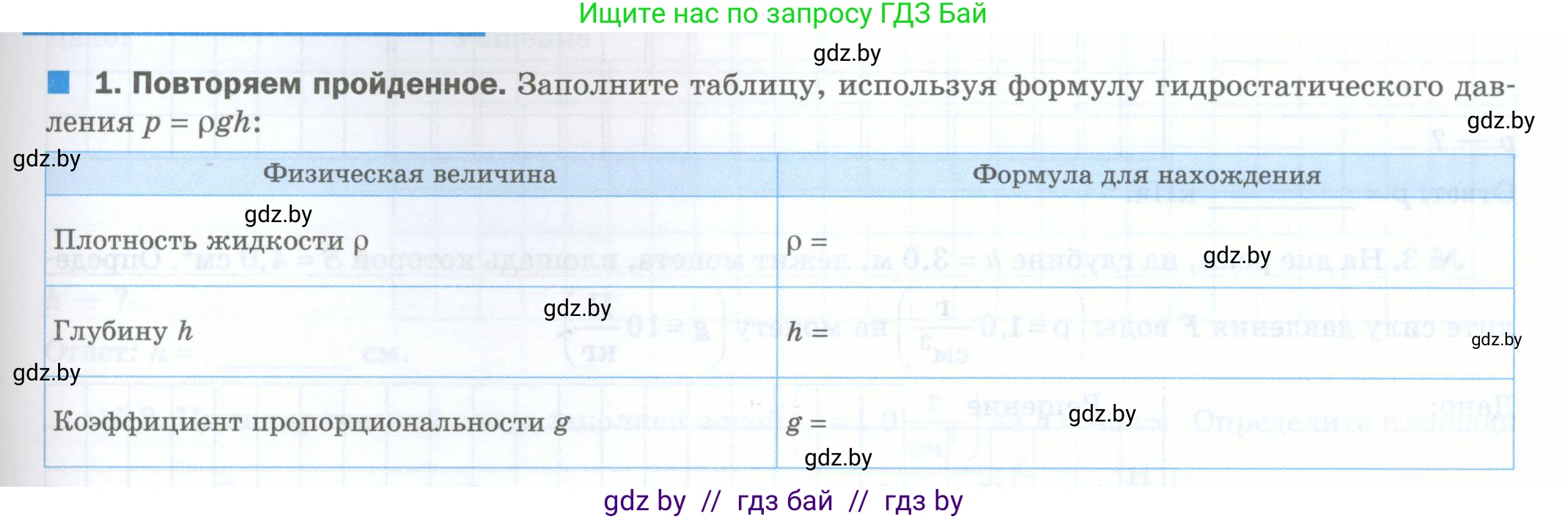 Физика, 7 класс обучающая тетрадь, авторы: Шабусов Анатолий Константинович, Дубина Максим Викторович, Батурчик Борис Петрович, издательство Новое знание, Минск, 2021, жёлтого цвета, страница 79, номер 1, Условие